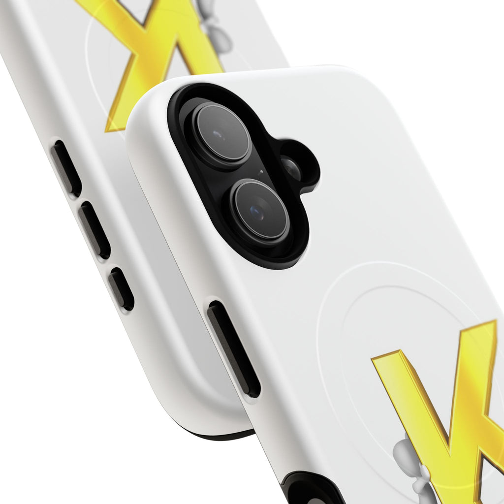 Yellow K Letter Phone Case | Tough Magnetic Case, Monogram Initial K