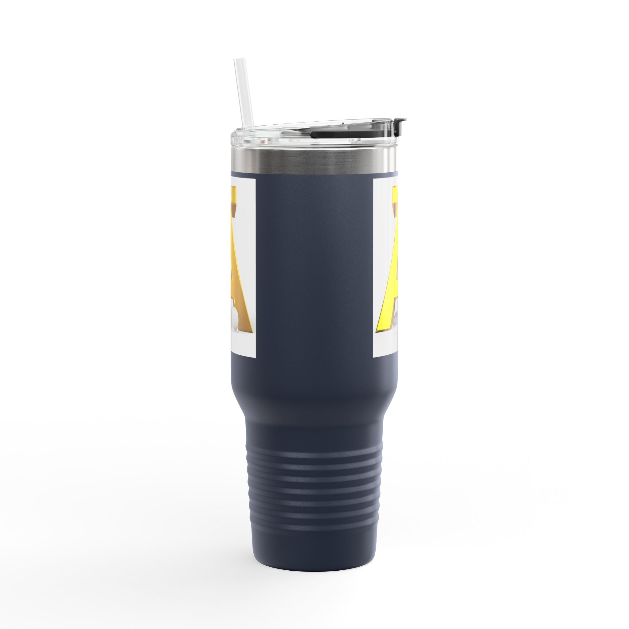 Mug avec Lettre A Dorée en 3D | Mug de Voyage Isotherme de 1,2 L