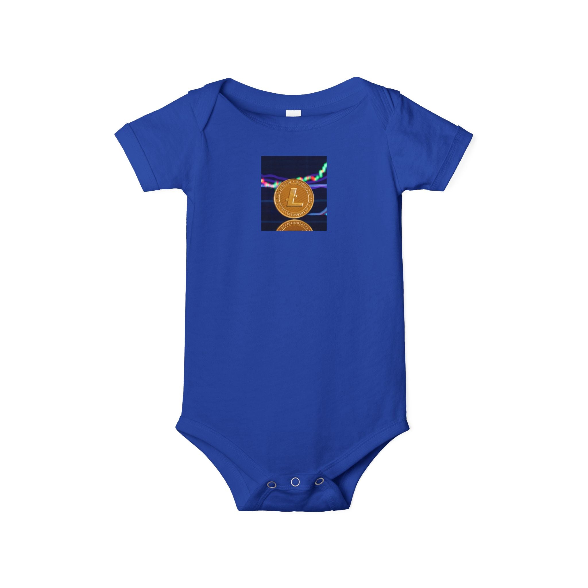 Body pour bébé avec motif Litecoin | Body de bébé Cryptomonnaie