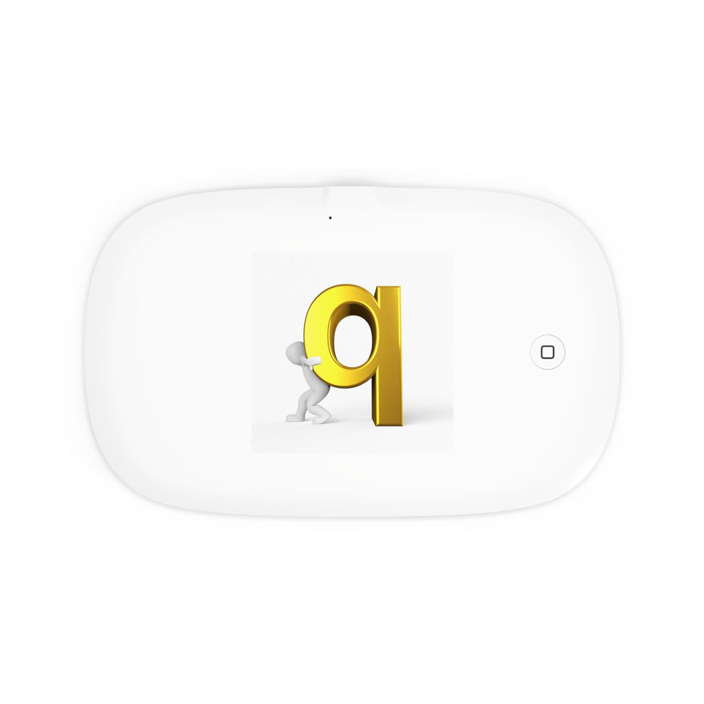 Gold Letter Q Design UV Phone Sanitizer and Wireless Charging Pad | Monogram