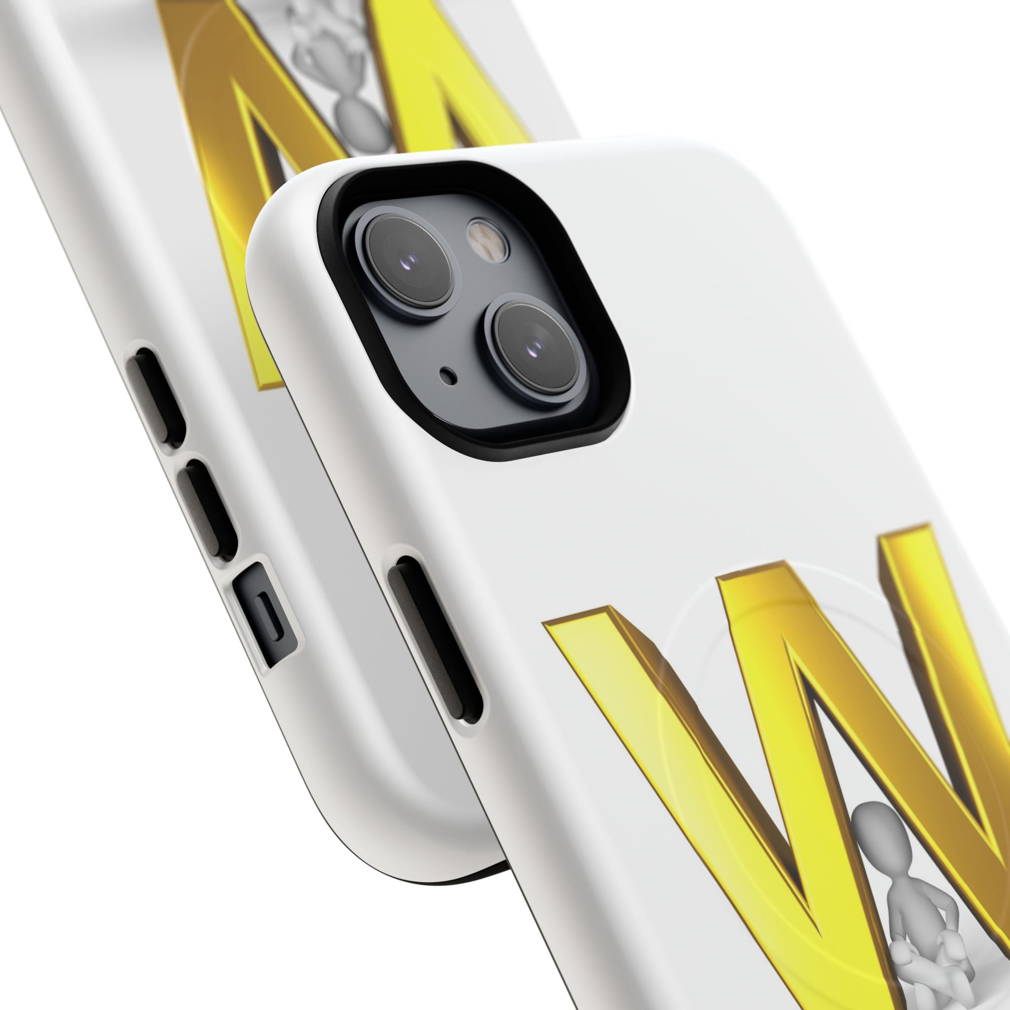 Gold Letter W Monogram Phone Case | Tough Magnetic Case