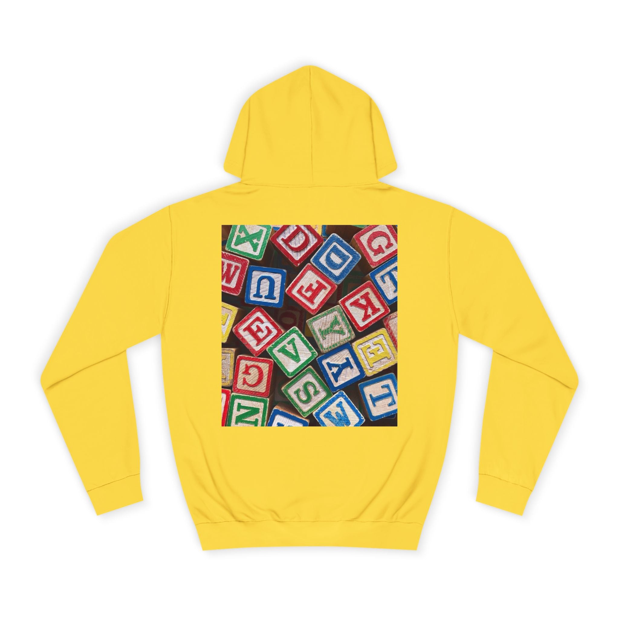 Colorful Alphabet Blocks Hoodie | Kids Letter Blocks Design