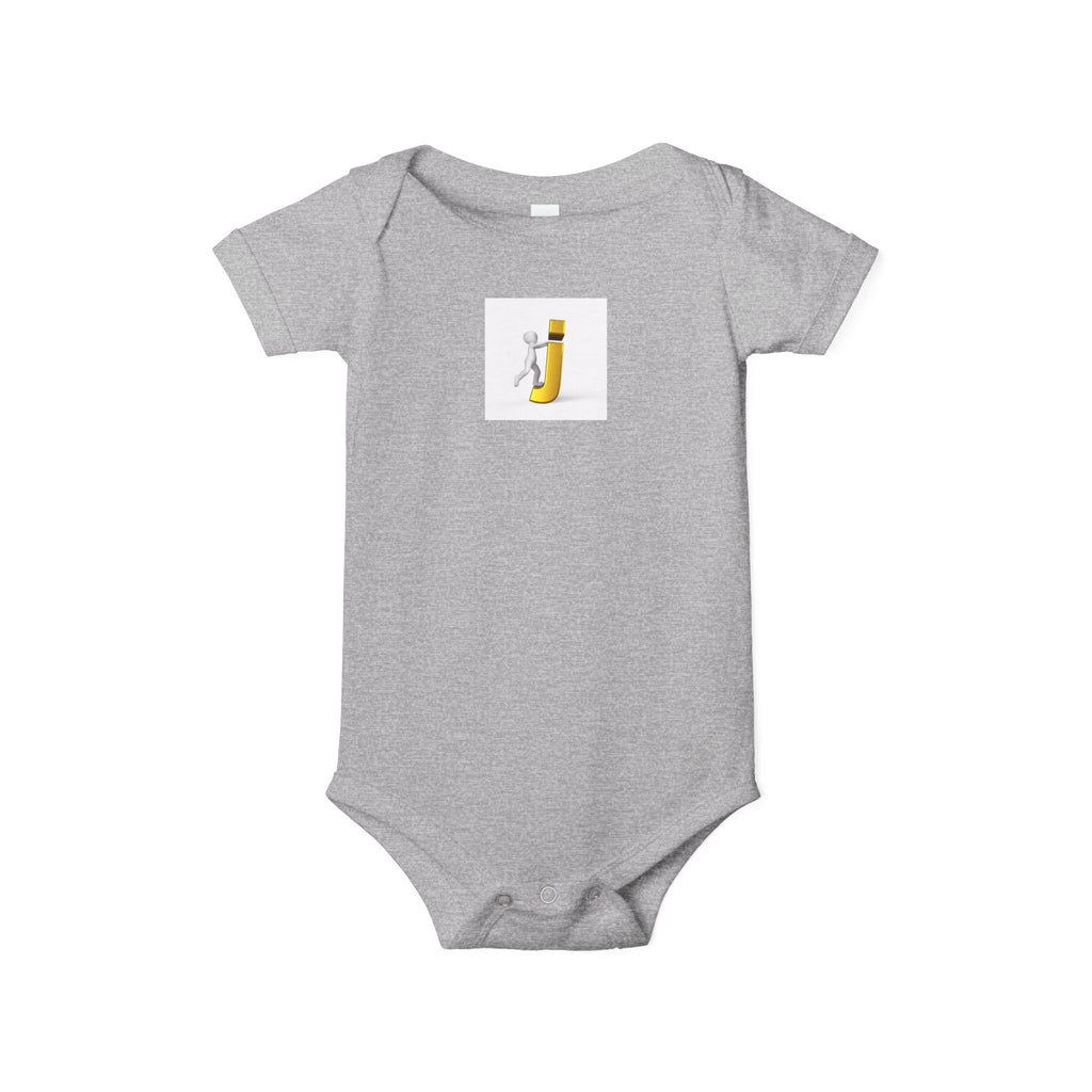 Figure Riding Letter J | Infant One Piece | Cute Bodysuit