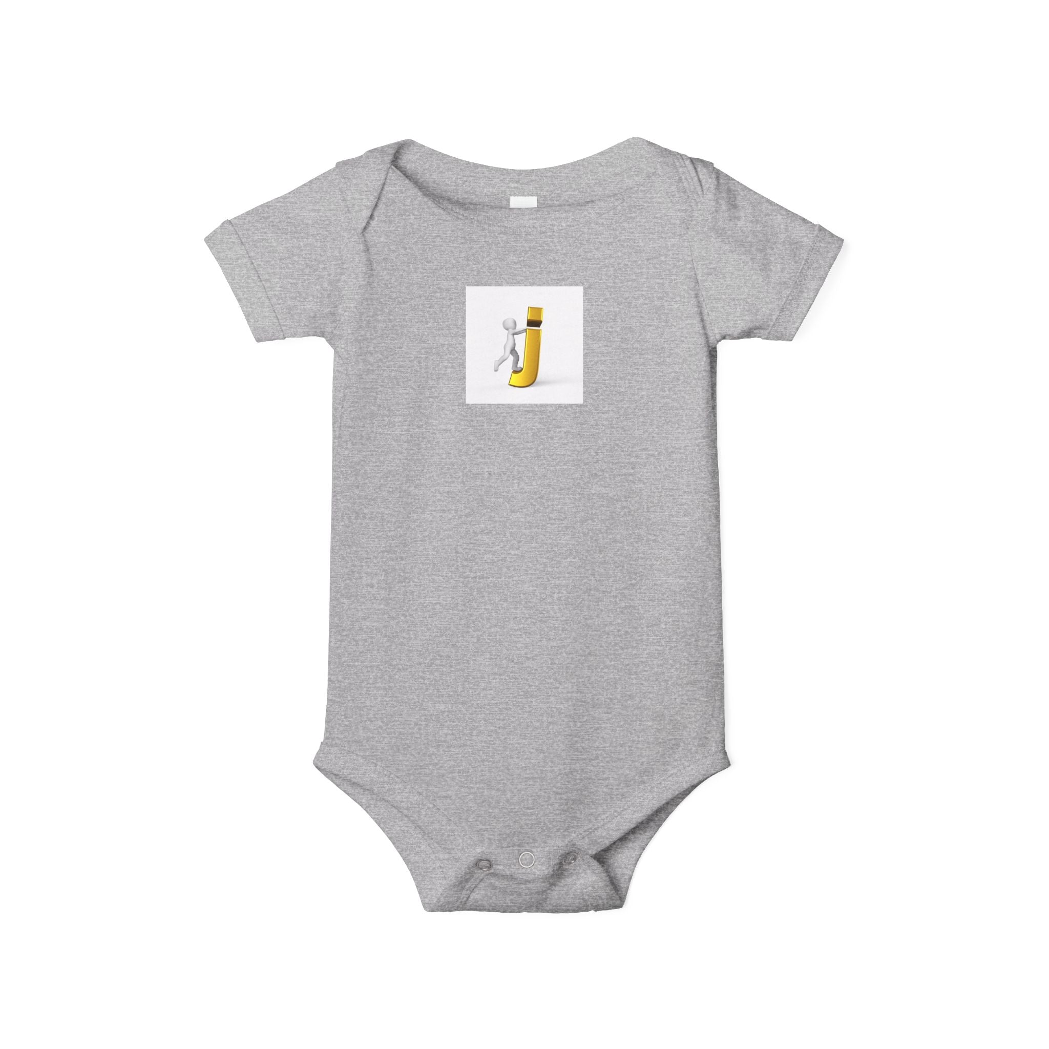 Figure Riding Letter J | Infant One Piece | Cute Bodysuit