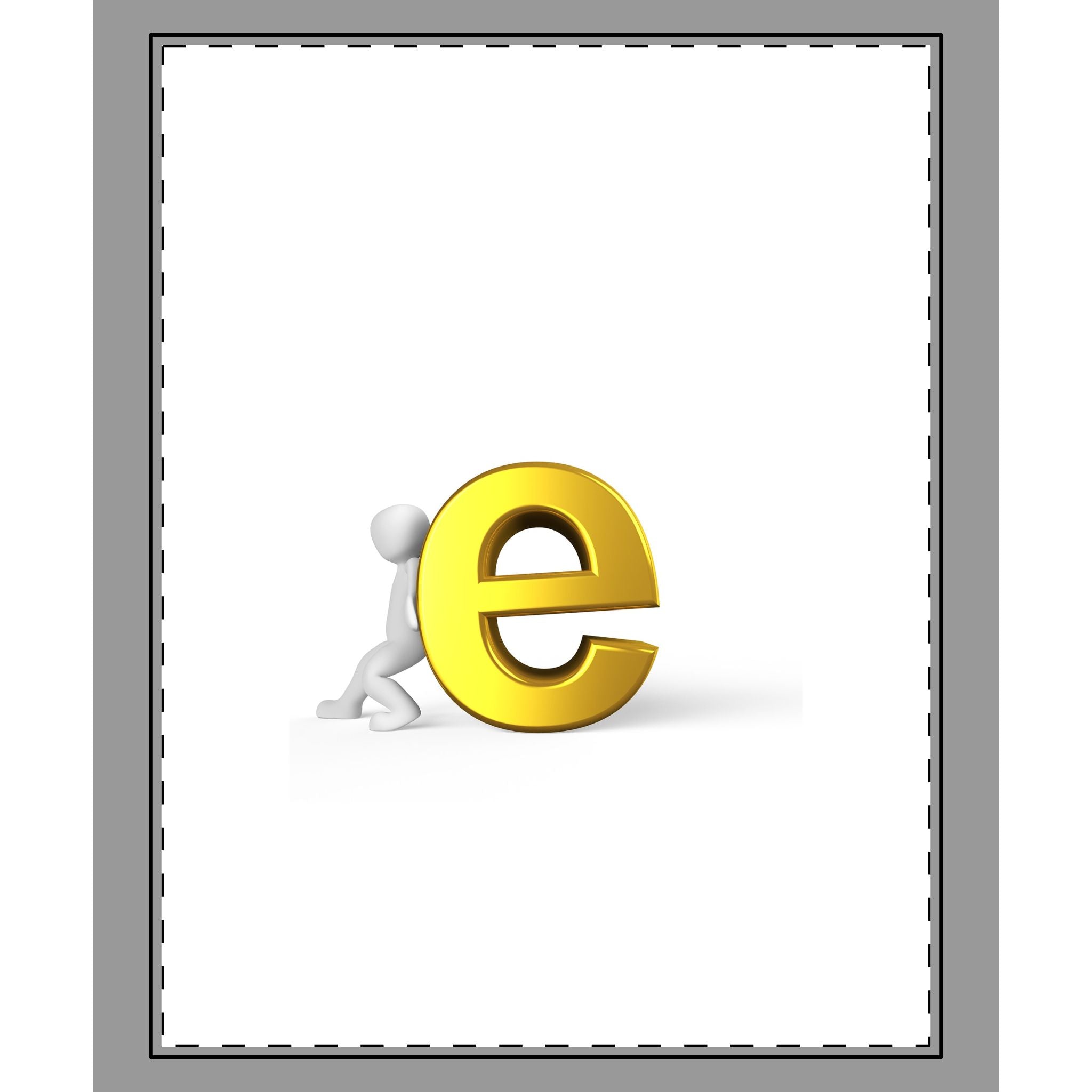 Woven-Style Coverlet | 3D Figure With Gold Letter E