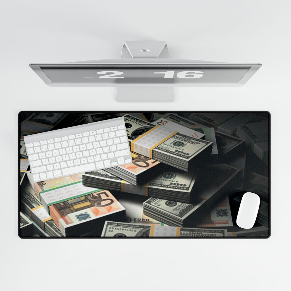 Stacks of Money Desk Mat | Cash Pile Gaming Mouse Pad