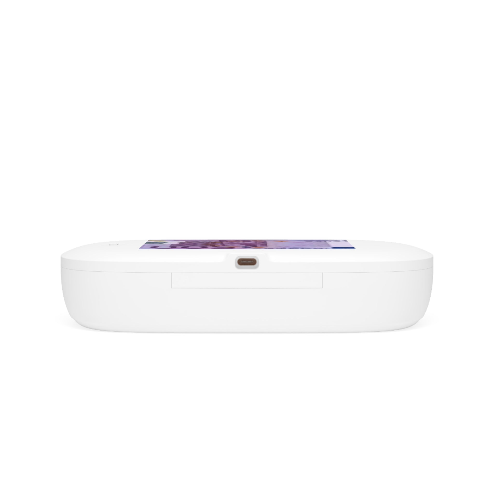 Euro Banknote Design UV Phone Sanitizer and Wireless Charging Pad