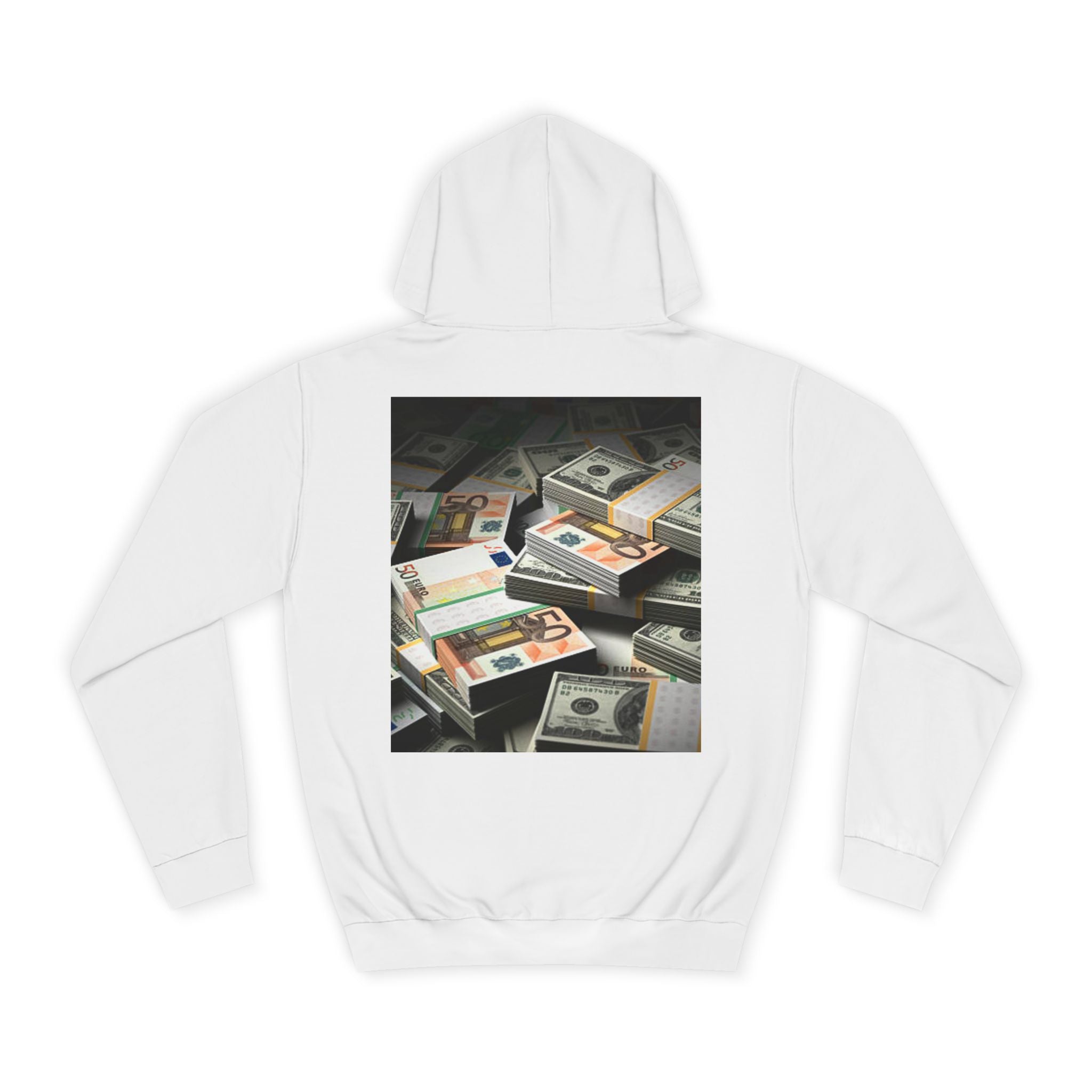 Stacked Cash Money Hoodie | Vintage Banknote Print, Stacks of Dollars