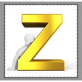 Gold Letter Z monogram Woven-Style Coverlet | Initial Z coverlet
