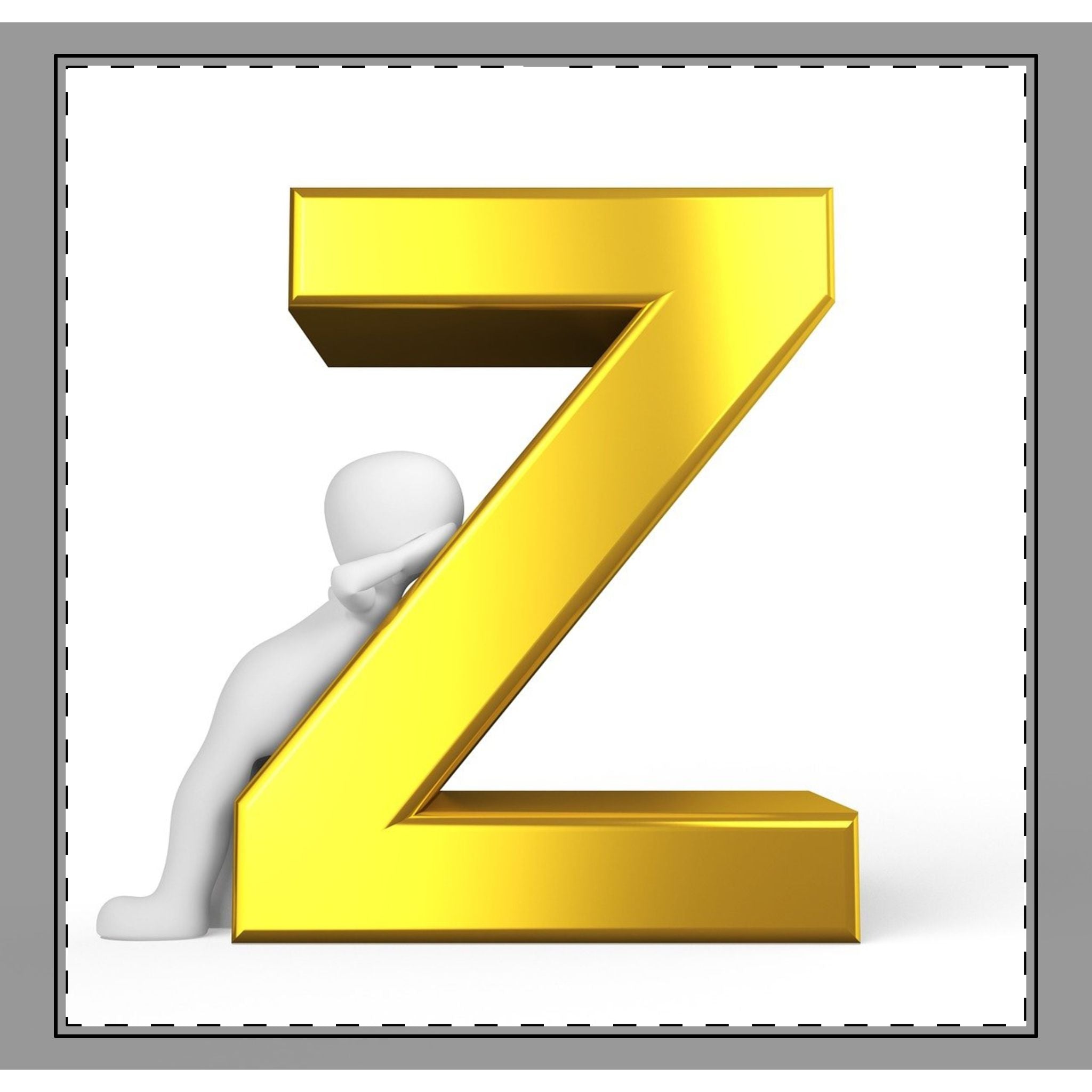 Gold Letter Z monogram Woven-Style Coverlet | Initial Z coverlet