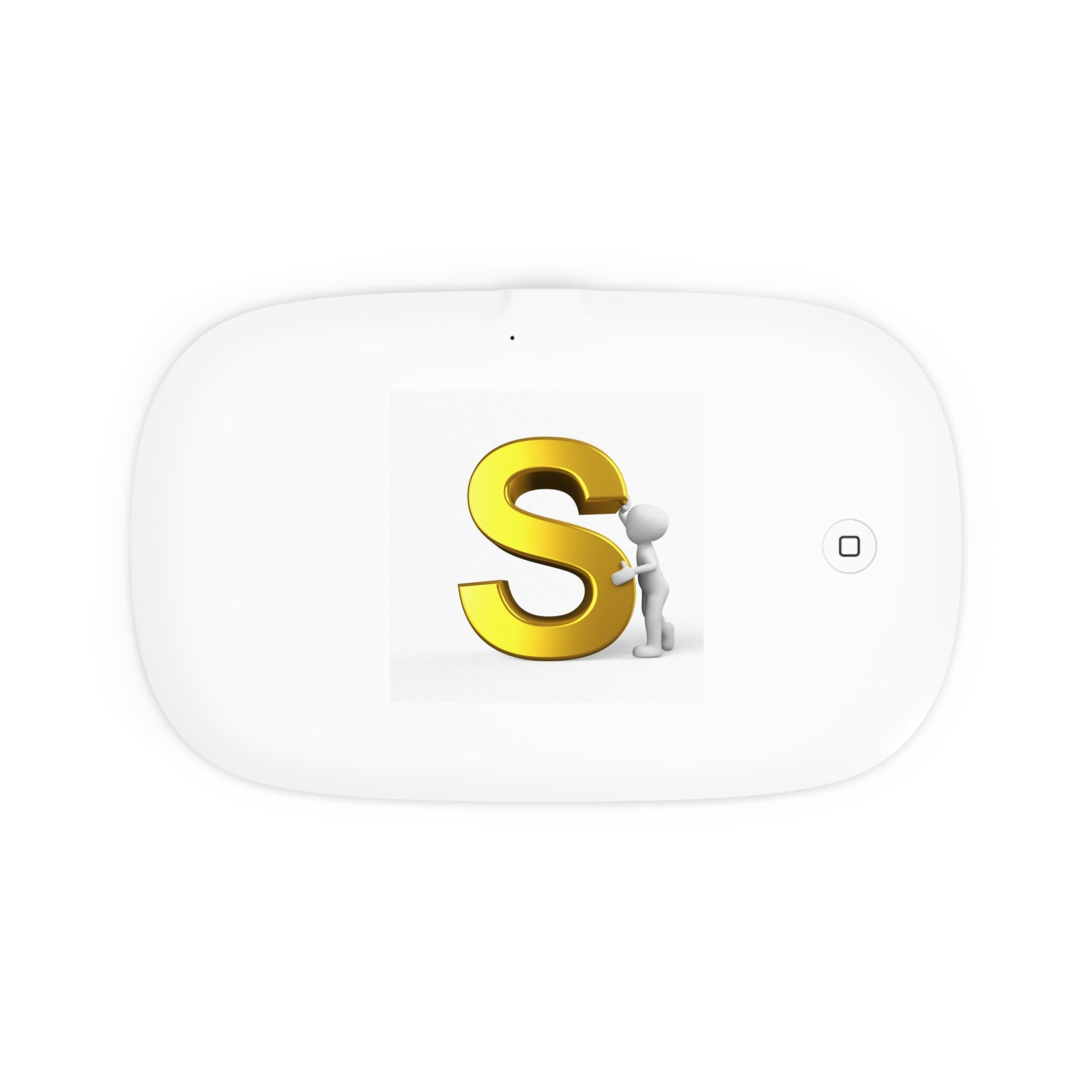 Gold Letter S Logo UV Phone Sanitizer and Wireless Charging Pad | Monogram S