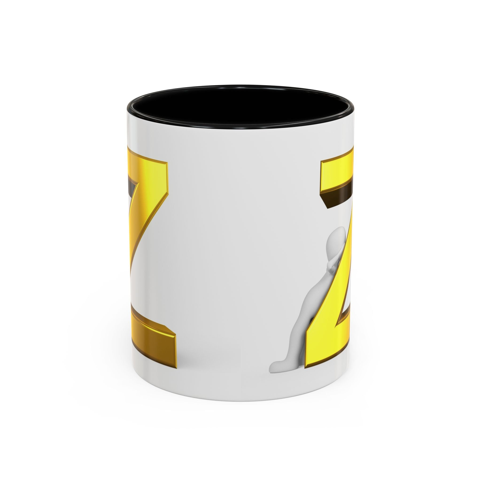 Gold Buchstabe Z Tasse | Akzent Kaffeetasse 11oz 15oz