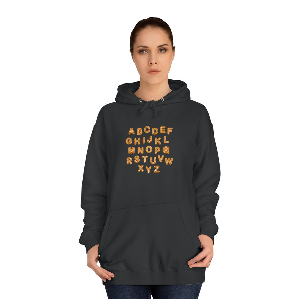 Cookie Alphabet Hoodie | Letters A to Z Cookie Font Sweatshirt