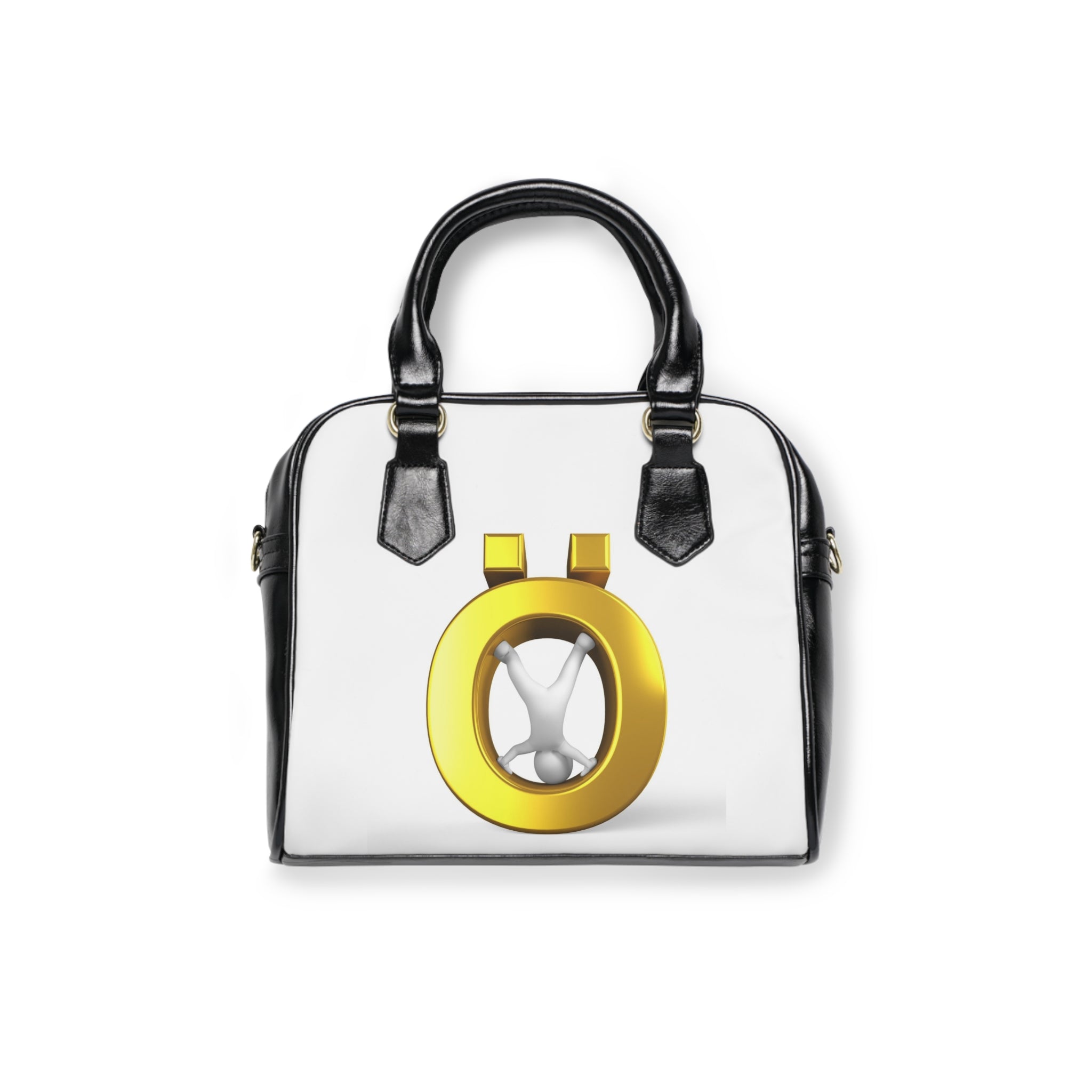 Gold Letter Ö Illustration Shoulder Bag | Cute Rabbit Jewelry Motif