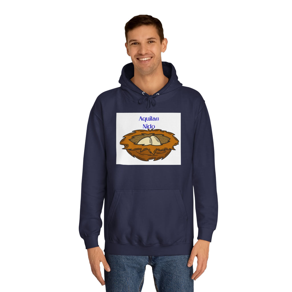 Aquilae Nido Nest Illustration Hoodie | College Crest Style