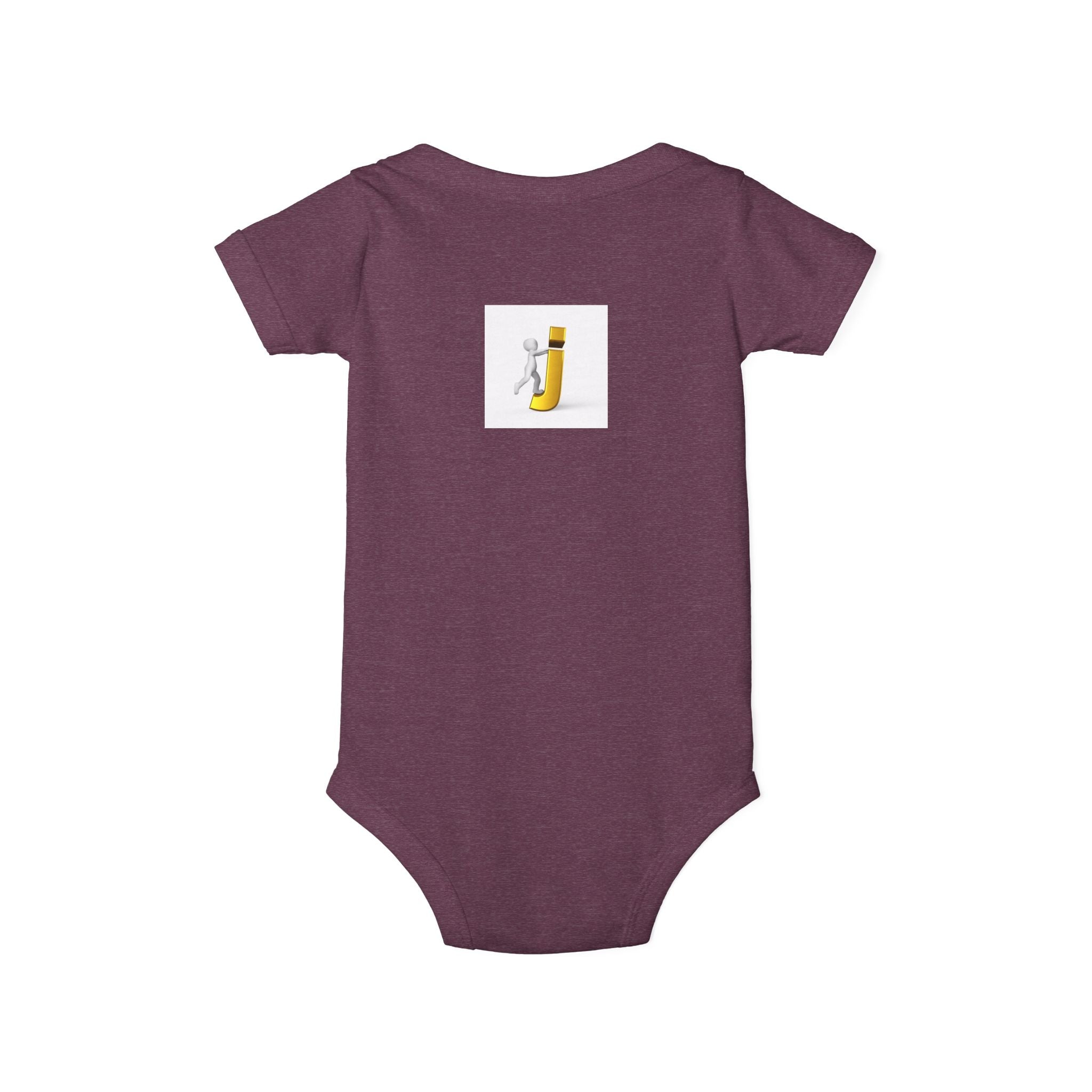 Figure Riding Letter J | Infant One Piece | Cute Bodysuit