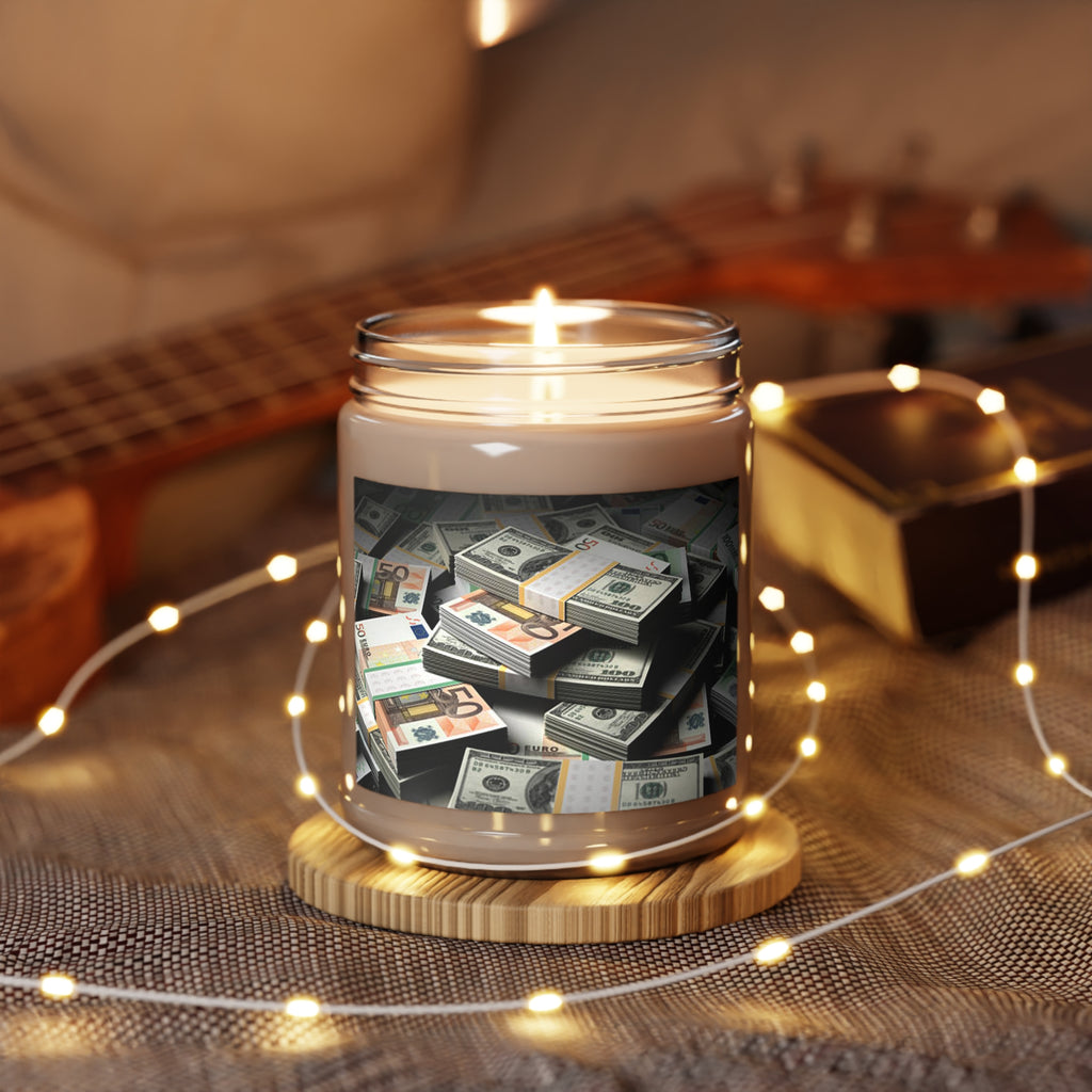 Stacks of Cash Candle 9oz Soy Candle | Money Print Jar