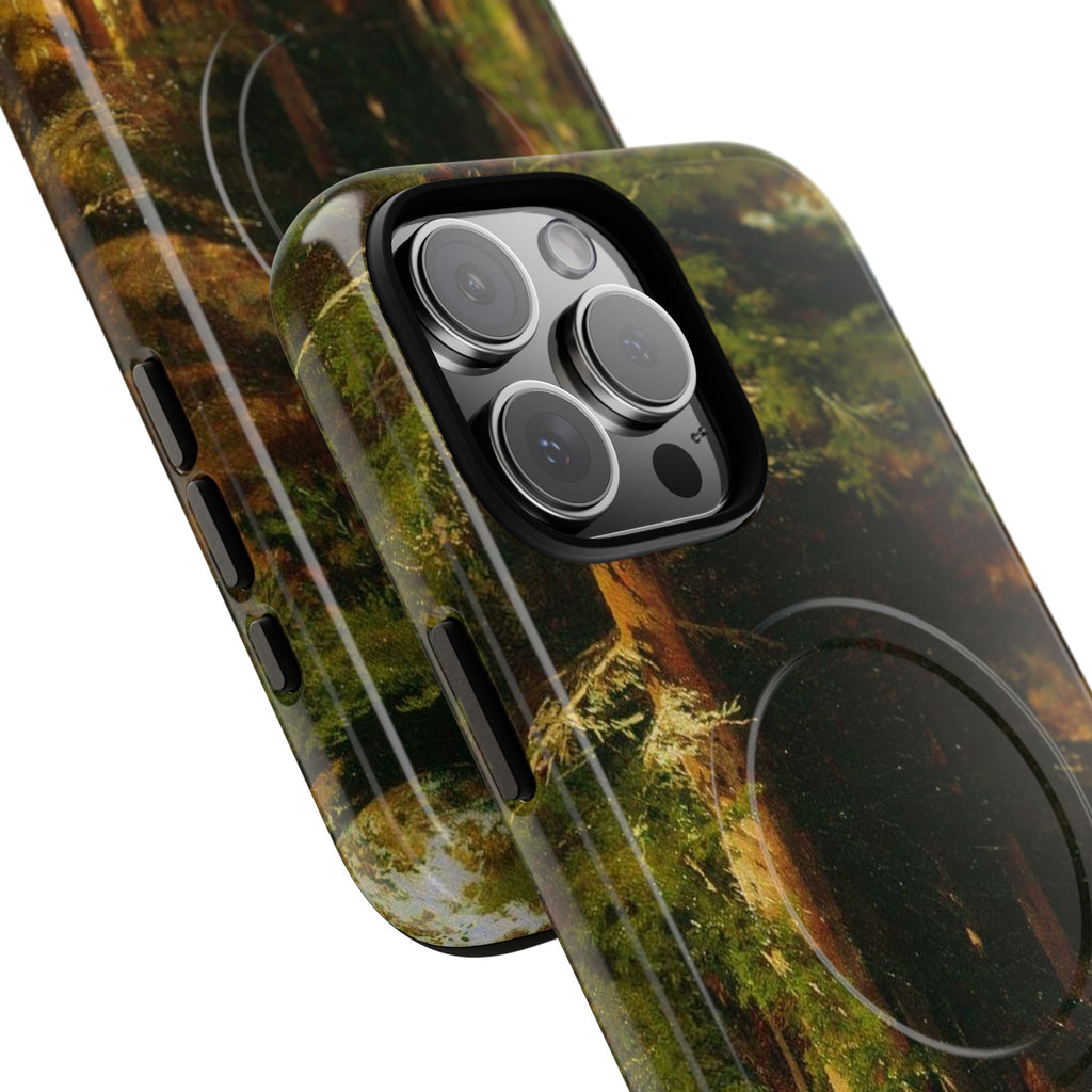 Autumn Forest Path phone case | Magnetic Tough Case, fall landscape art