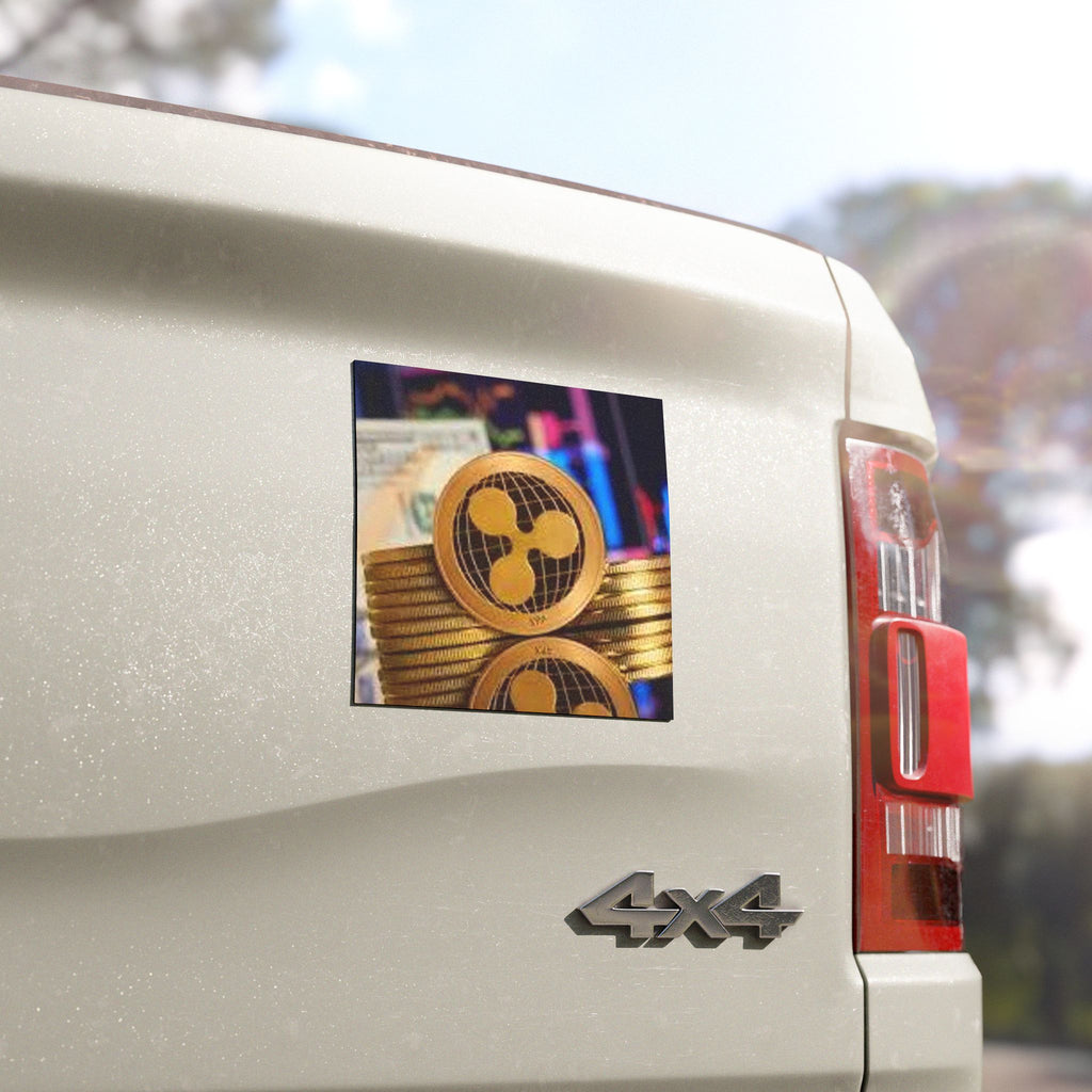 Ripple Coin Logo Car Magnets | Cryptocurrency Decal