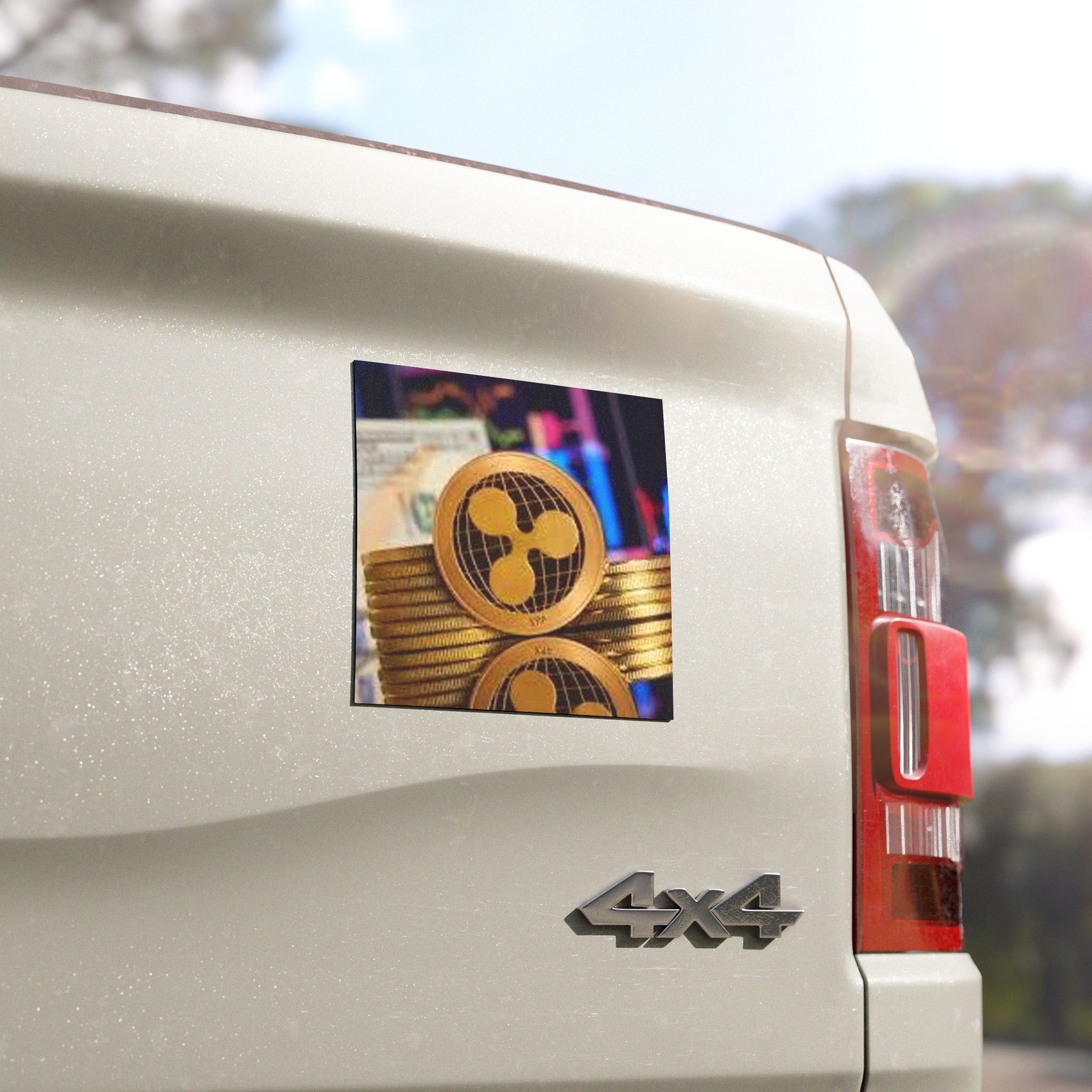 Ripple Coin Logo Car Magnets | Cryptocurrency Decal
