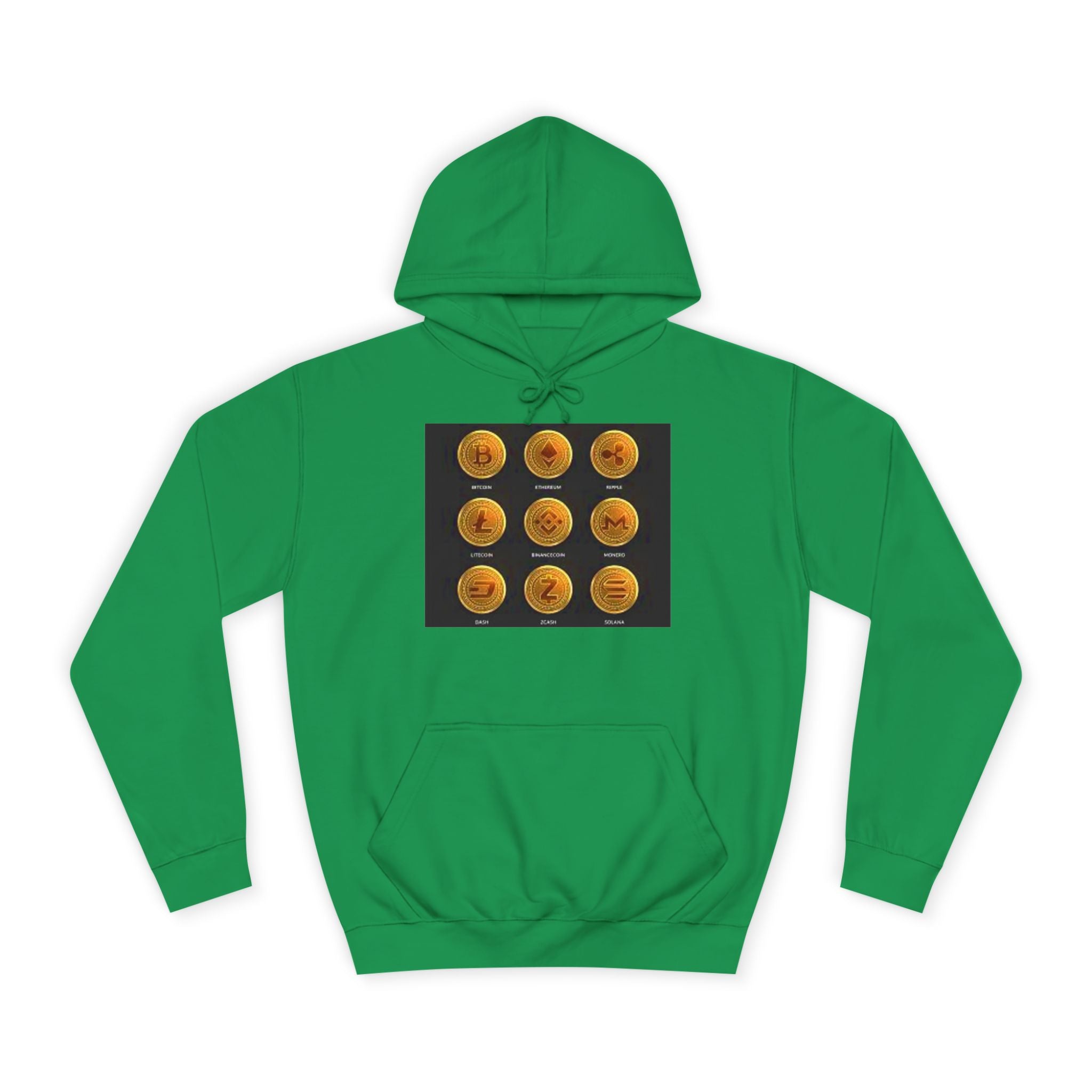 Sweat à capuche icônes de crypto-monnaies | Bitcoin Ethereum Litecoin Ripple Doge Zcash Monero