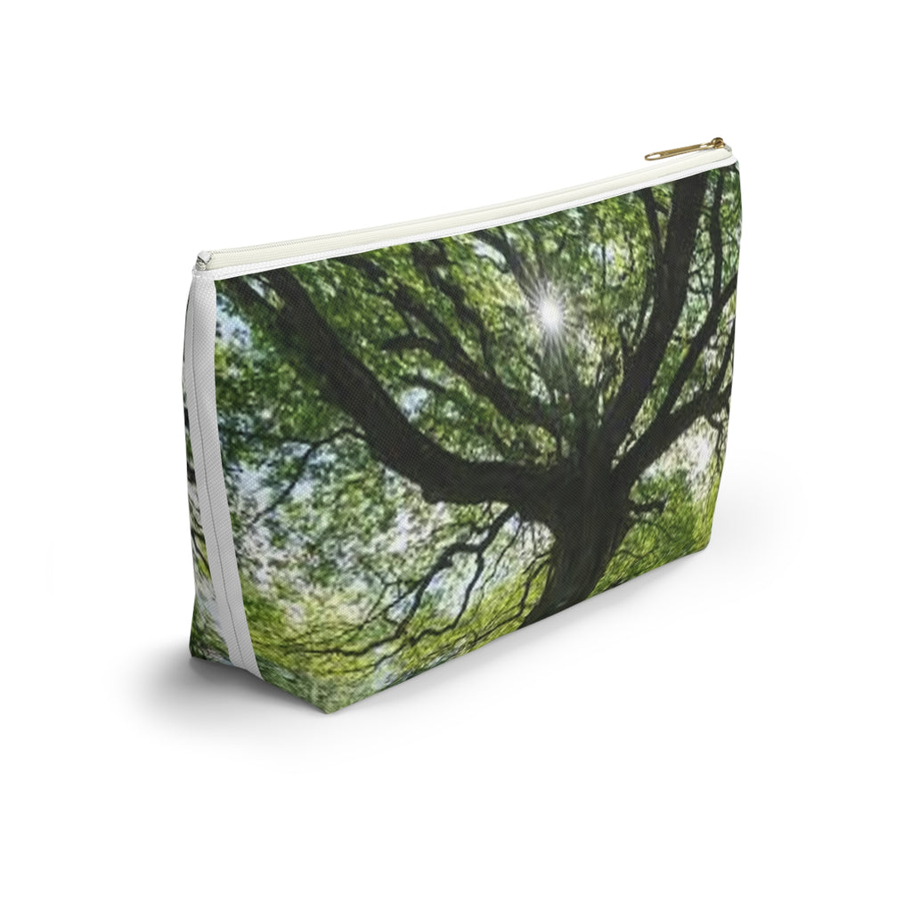 Sunlit Oak Tree Accessory Pouch | T-Bottom Makeup Bag