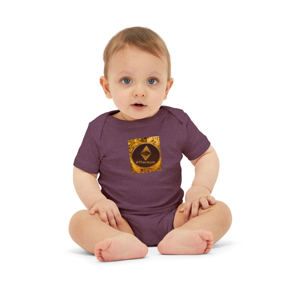 Ethereum Logo Infant Onesie | Crypto Baby Bodysuit