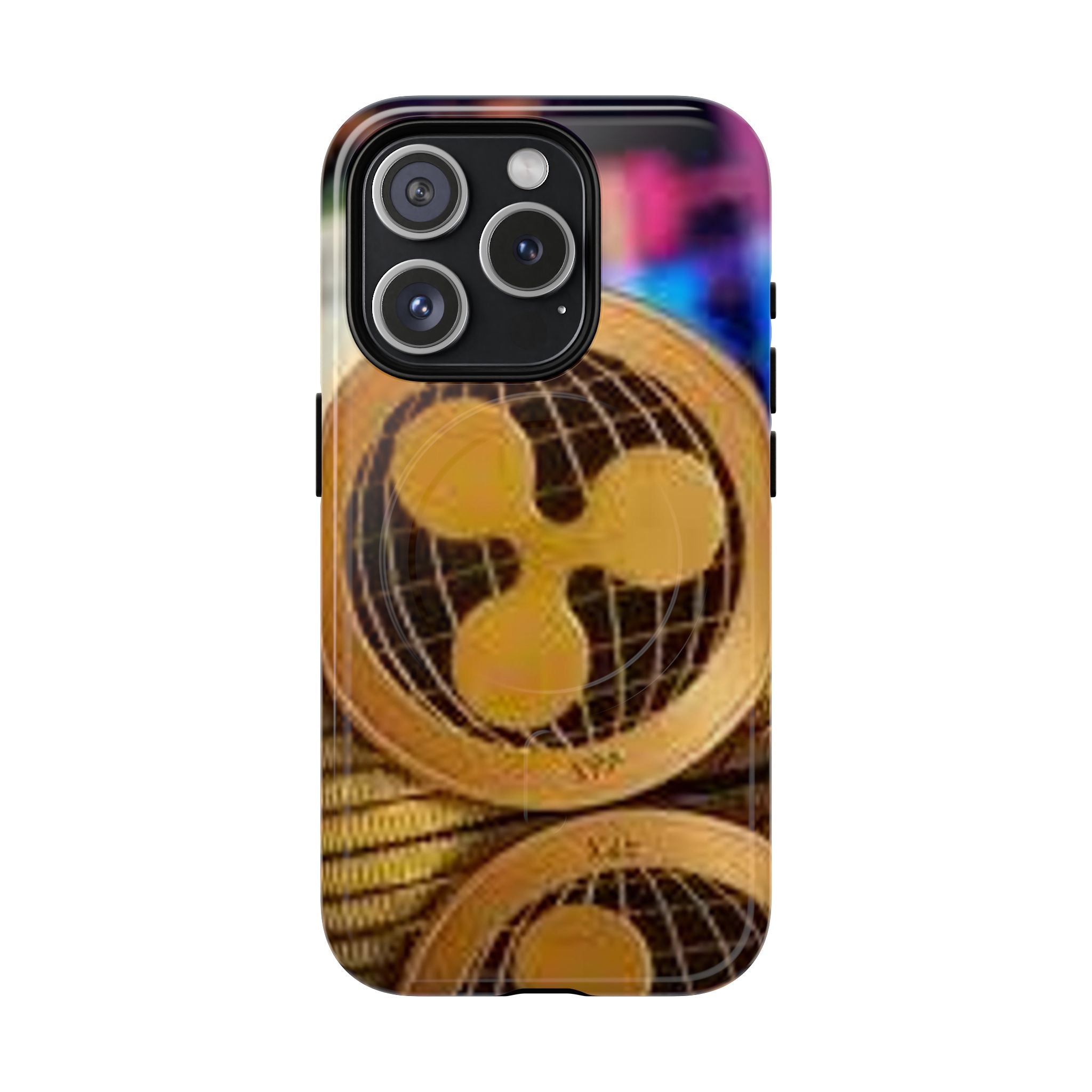 Coque de protection rigide magnétique design Ripple Coin | Coque de téléphone Crypto Ripple