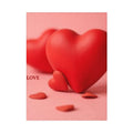 Red Heart Love Toddler Blanket | Valentine Hearts, Pink Background