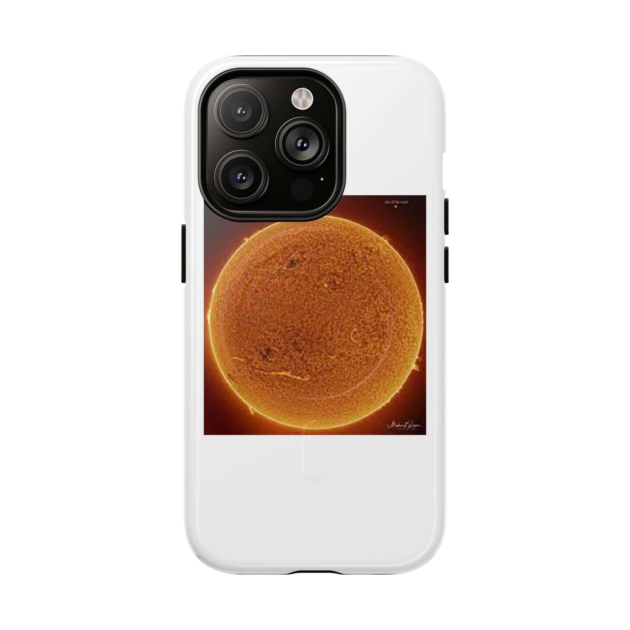 Coque de téléphone illustrée Disque Solaire | Coque magnétique résistante