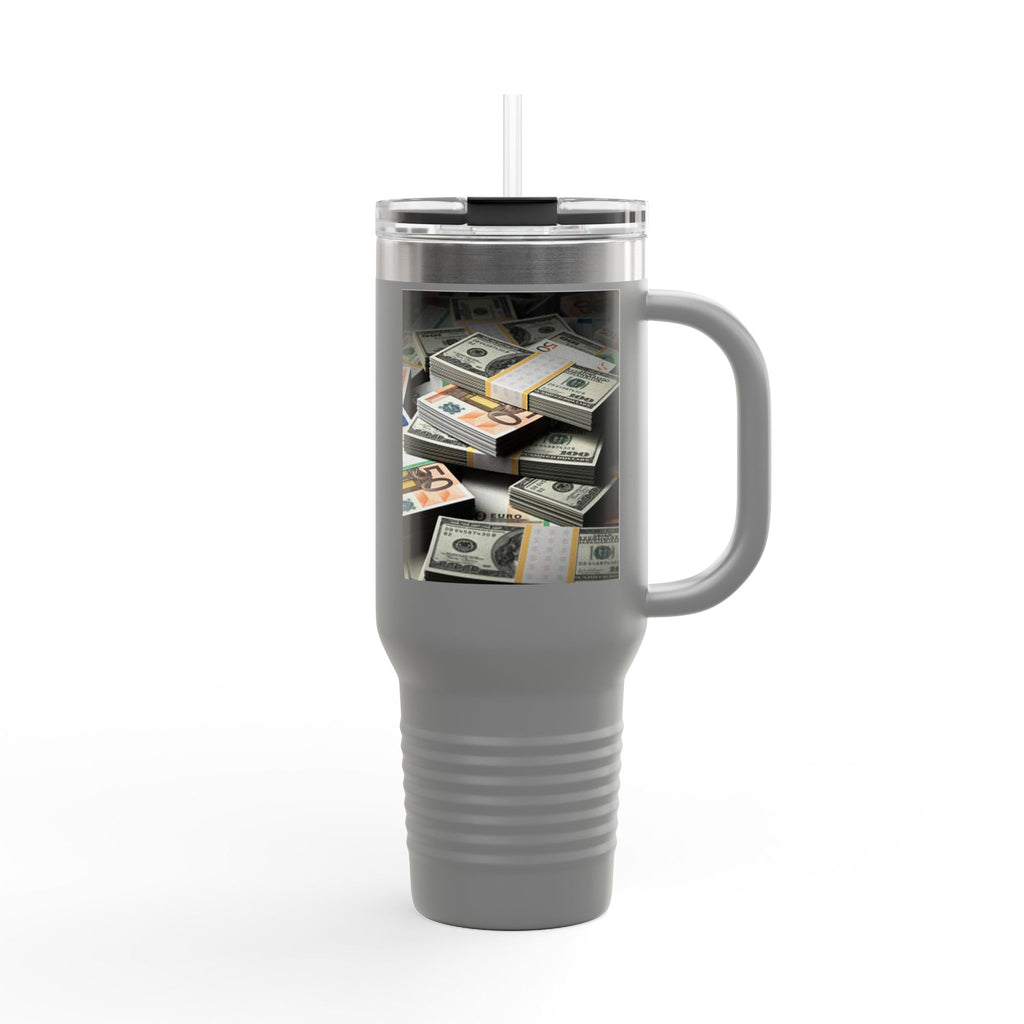 Stacked Cash Money design Insulated Travel Mug | 40oz