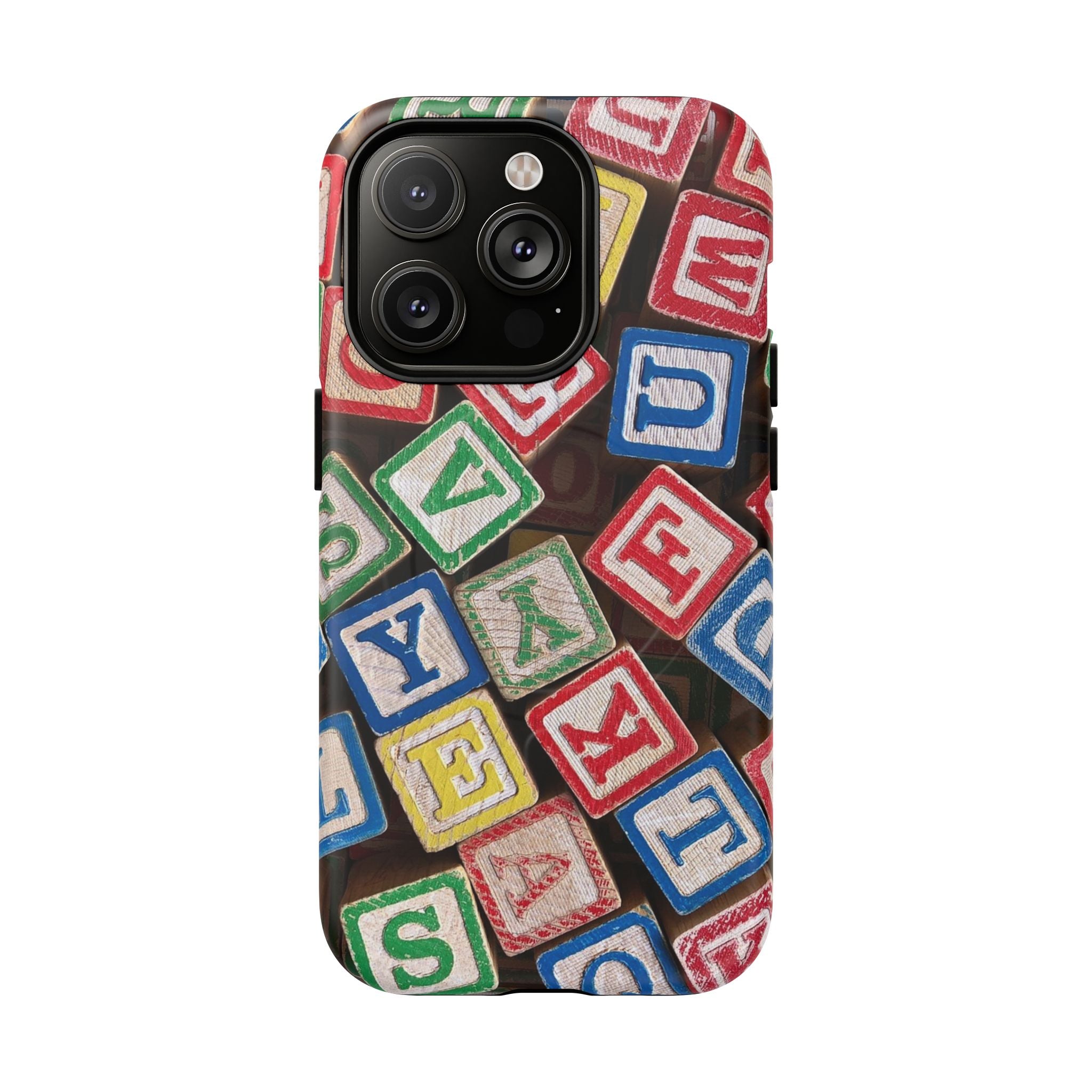 Vintage Alphabet Blocks Phone Case | Tough Magnetic Case