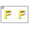 3D Climbing Figure Letter F Tablet Folio Case | Initial Monogram