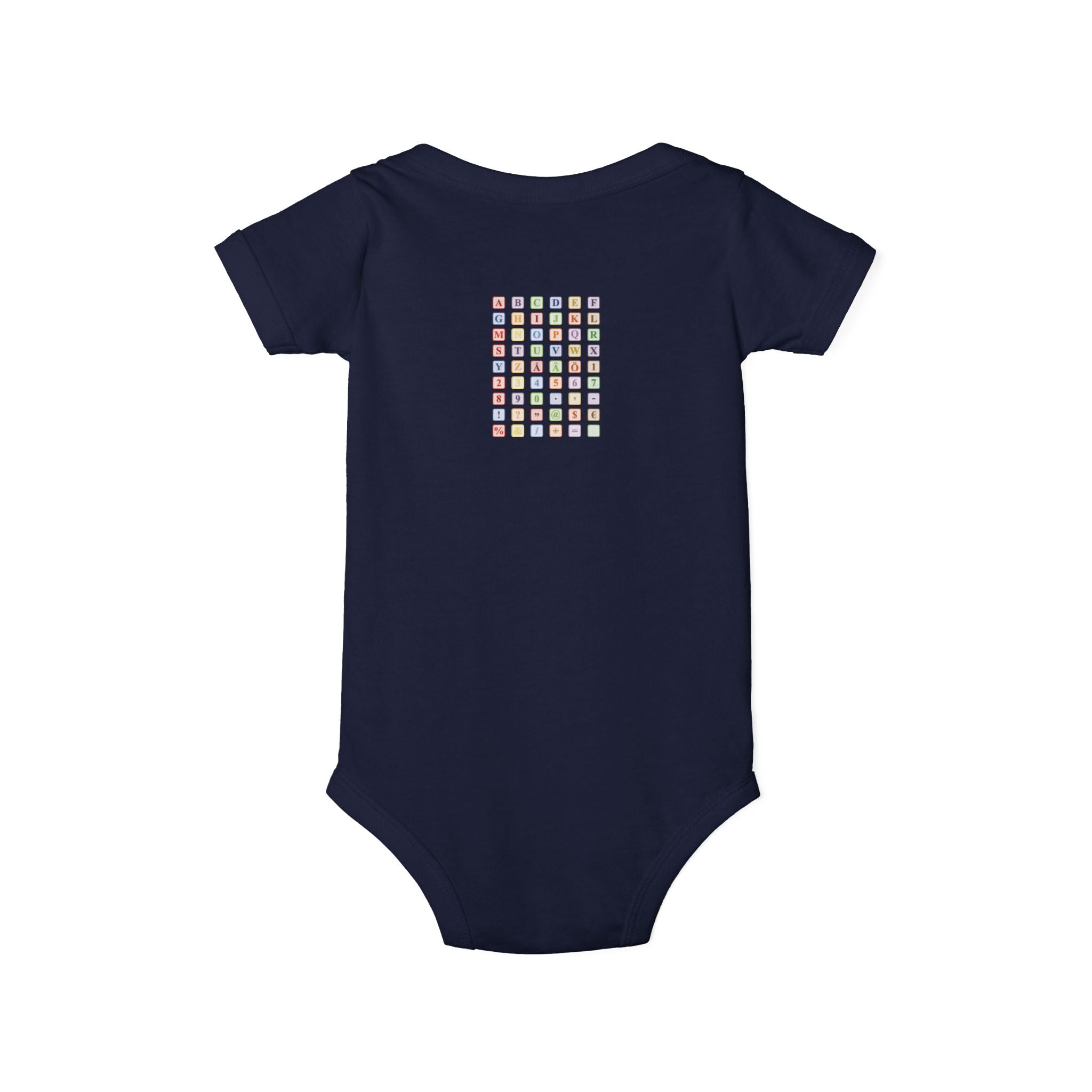 Colorful Alphabet Grid Infant One Piece | Baby Bodysuit