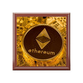 Ethereum Coin Jewelry Box | Crypto Crypto-themed Trinket Box, Blockchain Design