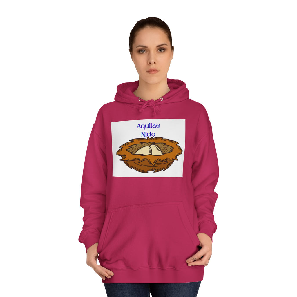 Aquilae Nido Nest Illustration Hoodie | College Crest Style