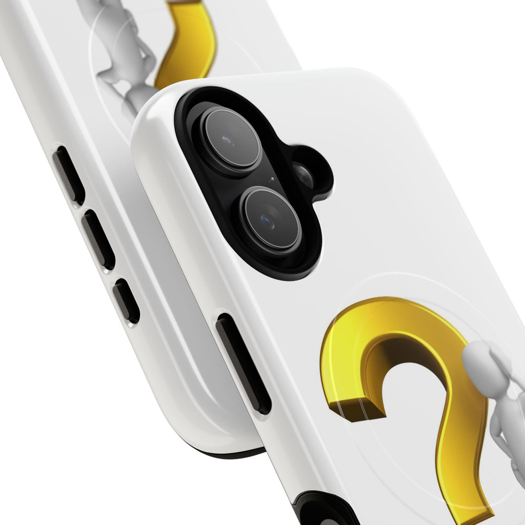 3D Question Mark Figure phone case | Tough Magnetic Case