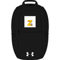 Yellow Block Letter Z Monogram Backpack | Embroidered Initial on Under Armour Backpack