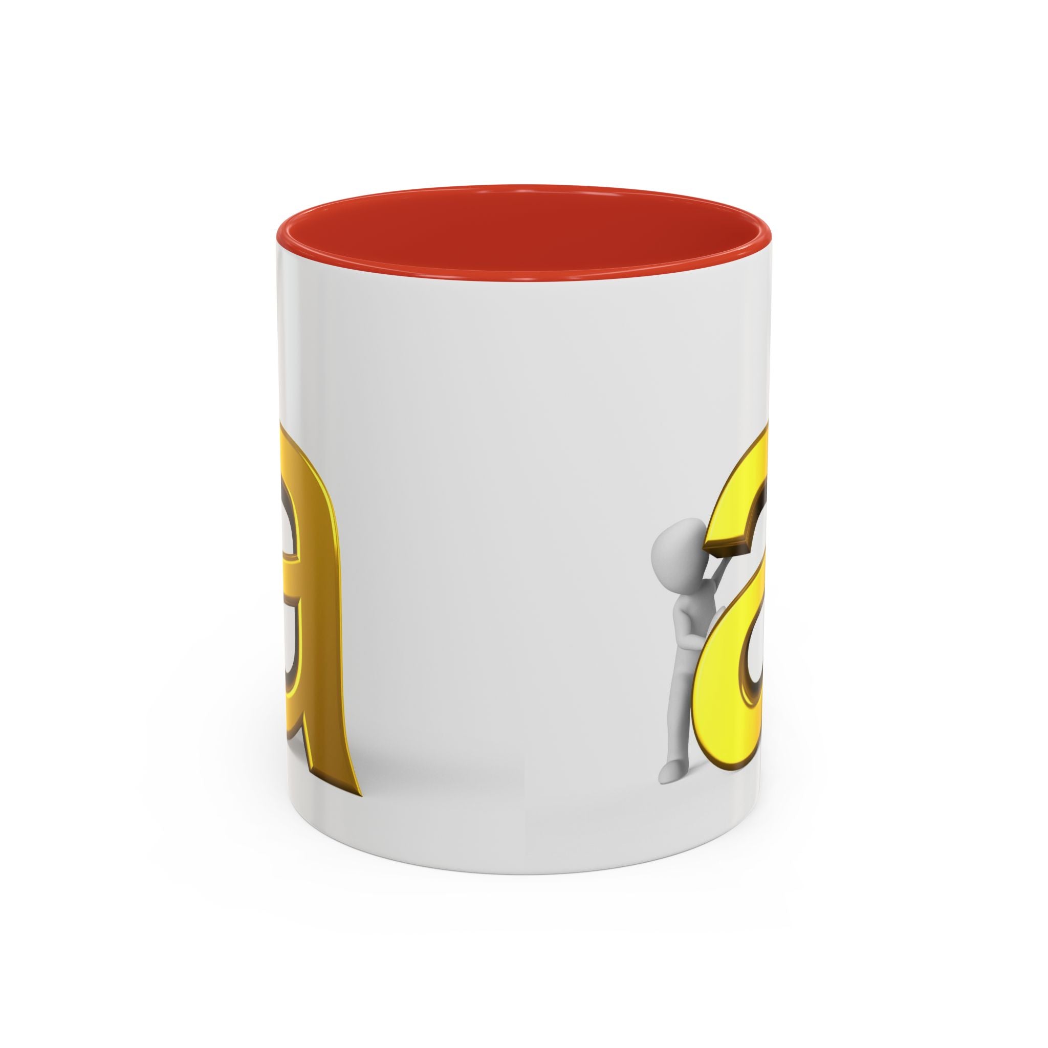 Mug Monogramme Lettre A Or | Tasse à café avec accent 325ml 440ml