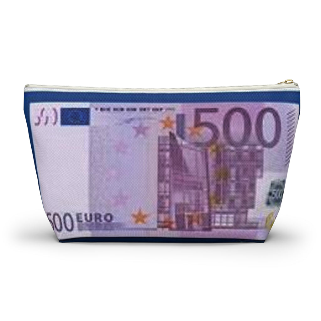 500 Euro Bill Accessory Pouch | Money Print Cosmetic Bag