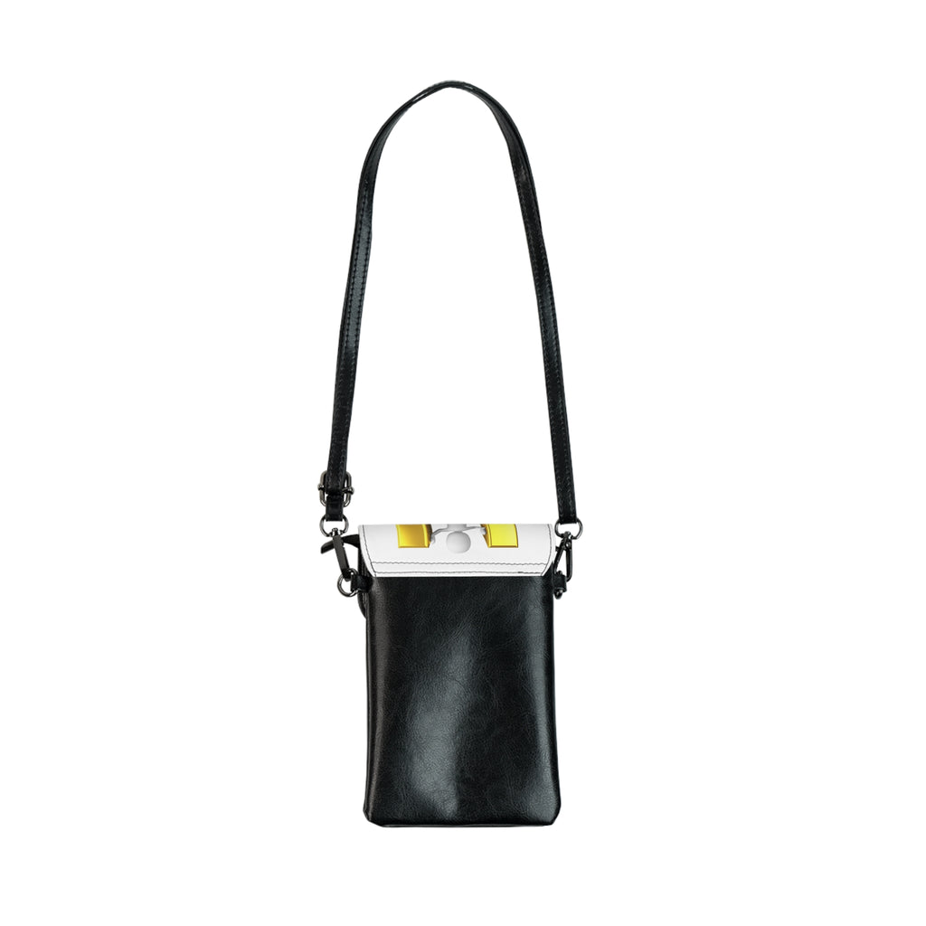 Gold letter U Small Cell Phone Wallet | Crossbody Phone Pouch