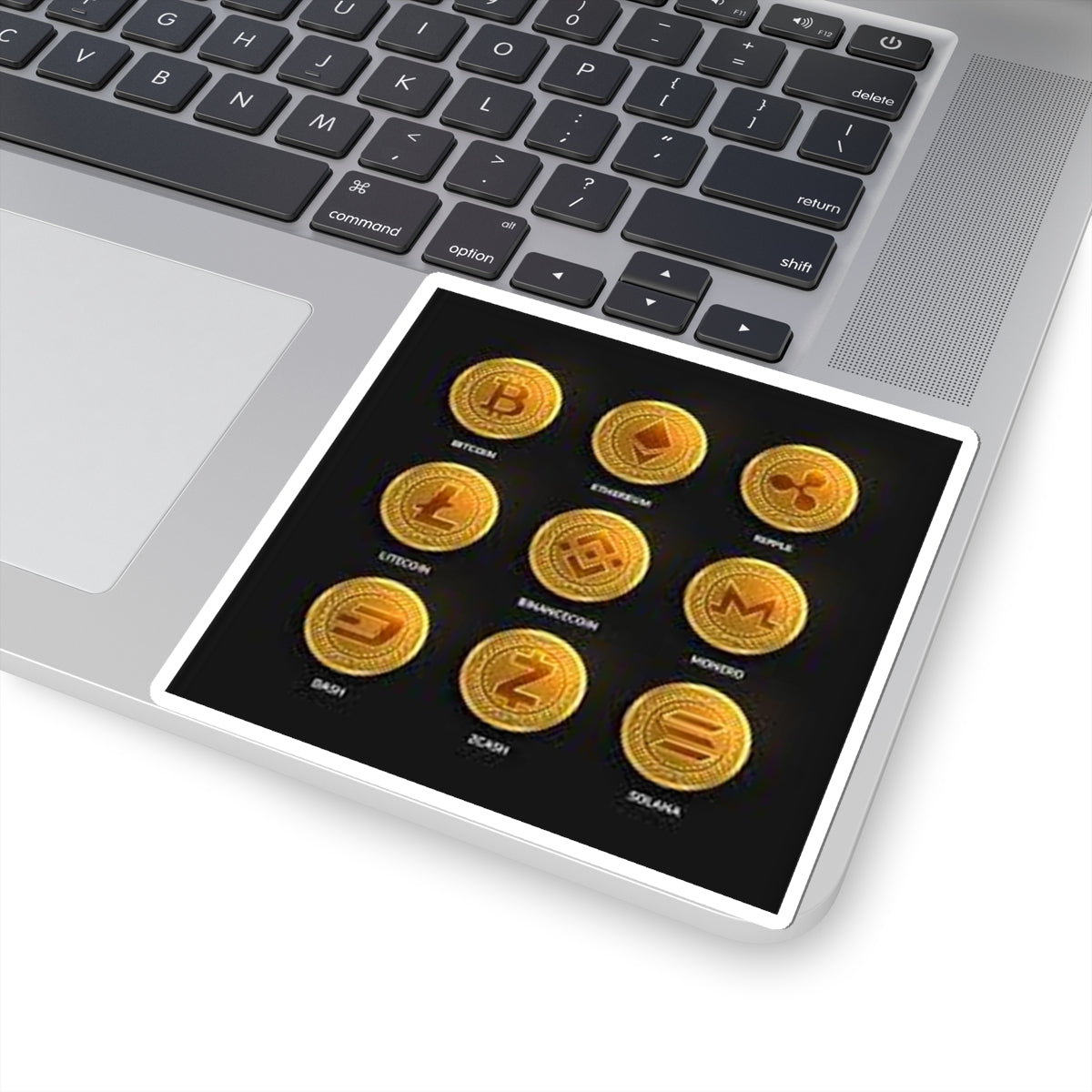 Cryptocurrency Coin Icons Kiss-Cut Stickers