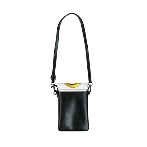 Petit porte-monnaie/téléphone portable avec point d'interrogation 3D | Pochette de téléphone bandoulière