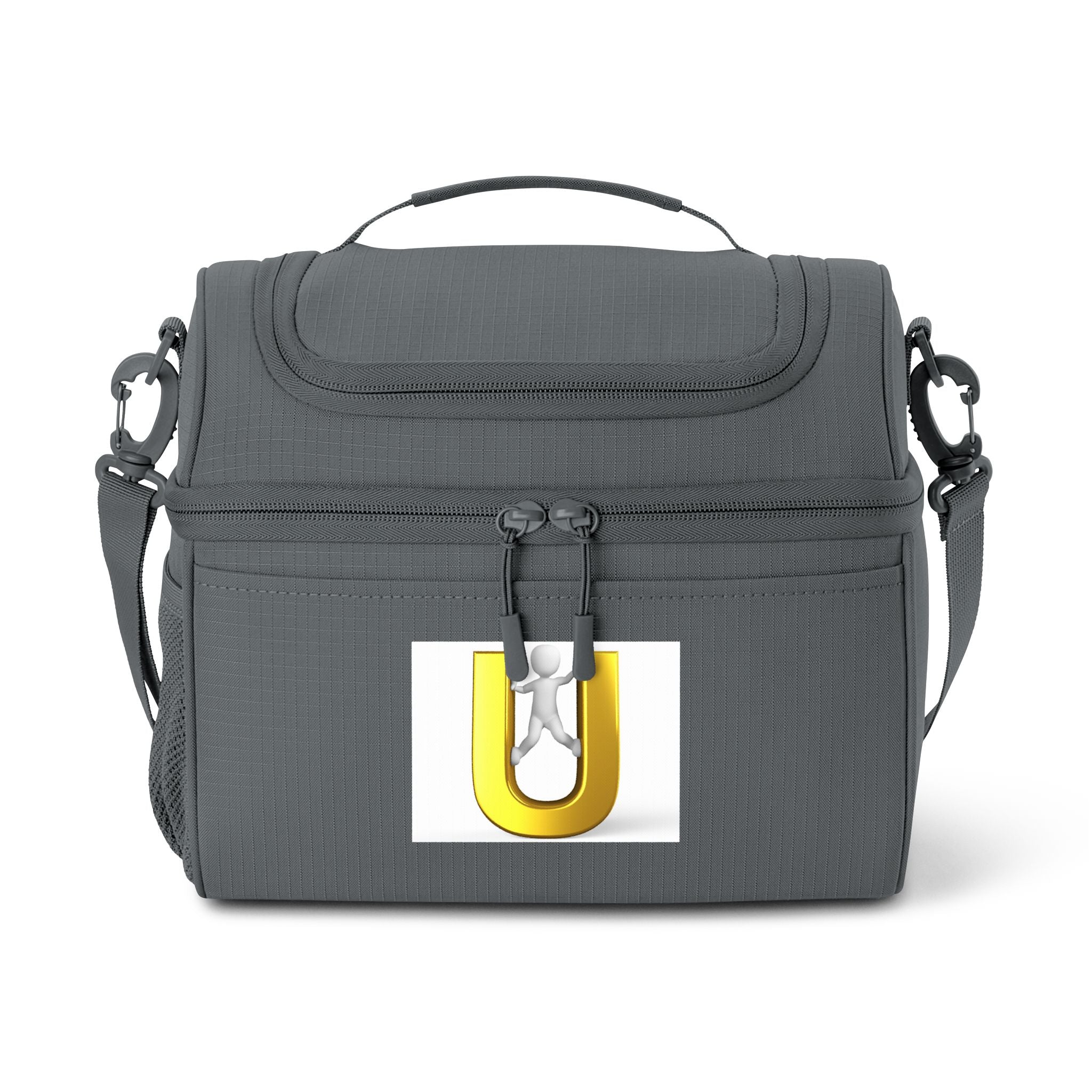 Yellow Letter U Logo Cooler Bag | Insulated Lunch Tote