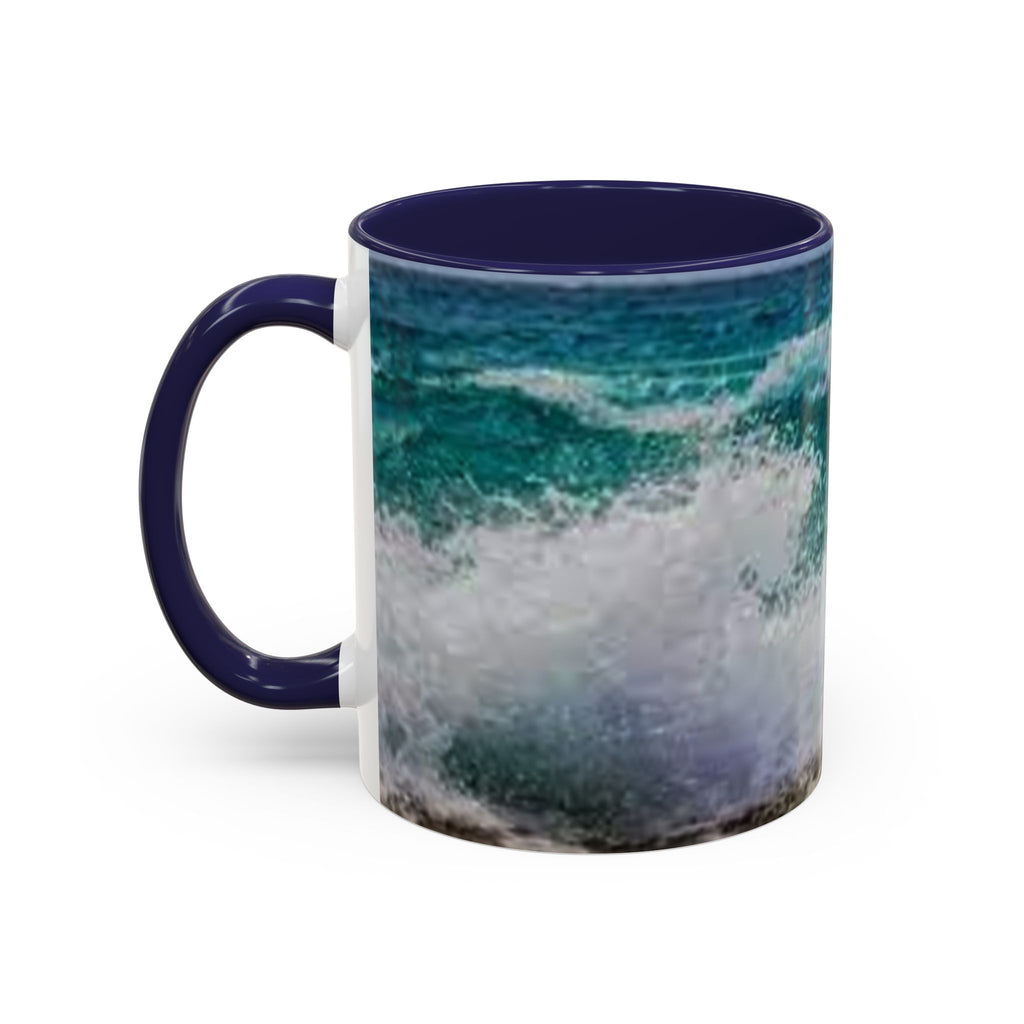 Ocean Wave Accent Coffee Mug | Beach Wave Photo Mug
