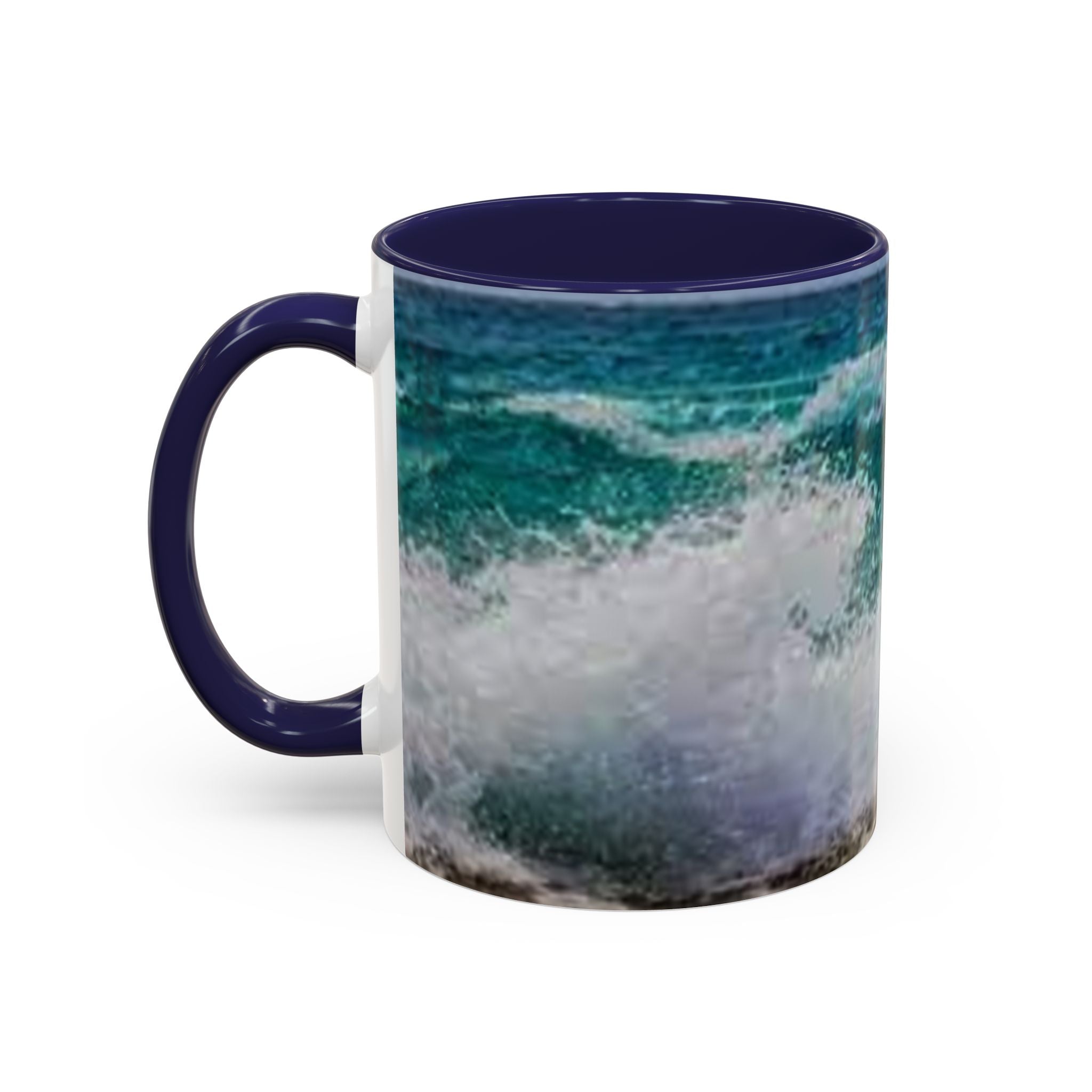 Ocean Wave Accent Coffee Mug | Beach Wave Photo Mug
