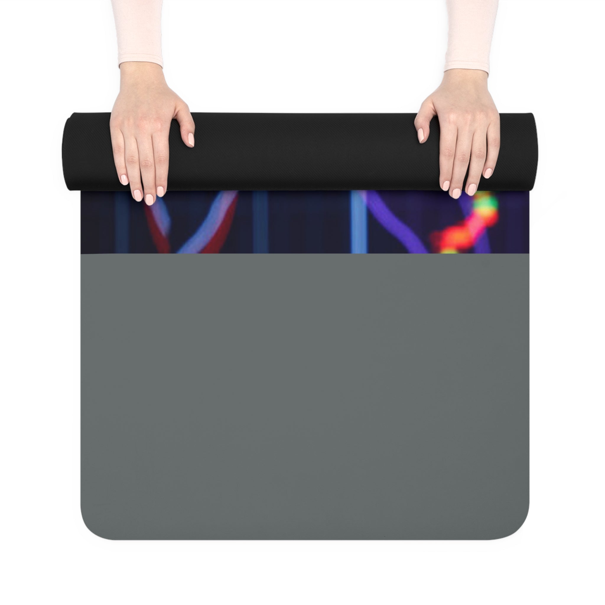 Litcoin Cryptocurrency Coin Chart Rubber Yoga Mat | Crypto Trading Design