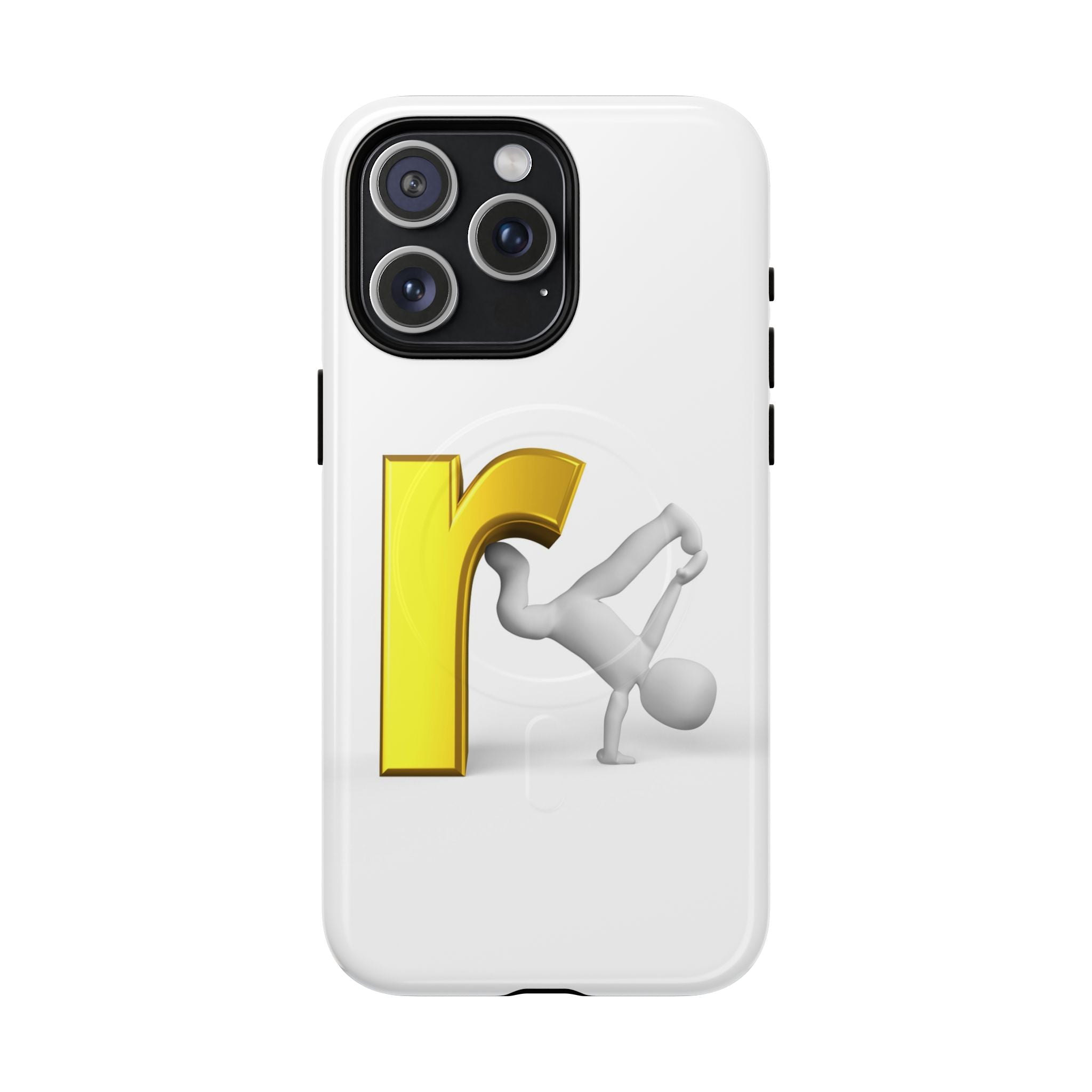Yellow Letter R Breakdance Phone Case | Tough Magnetic Case