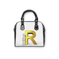 Gold Letter R Monogram Shoulder Handbag | Initial R Purse