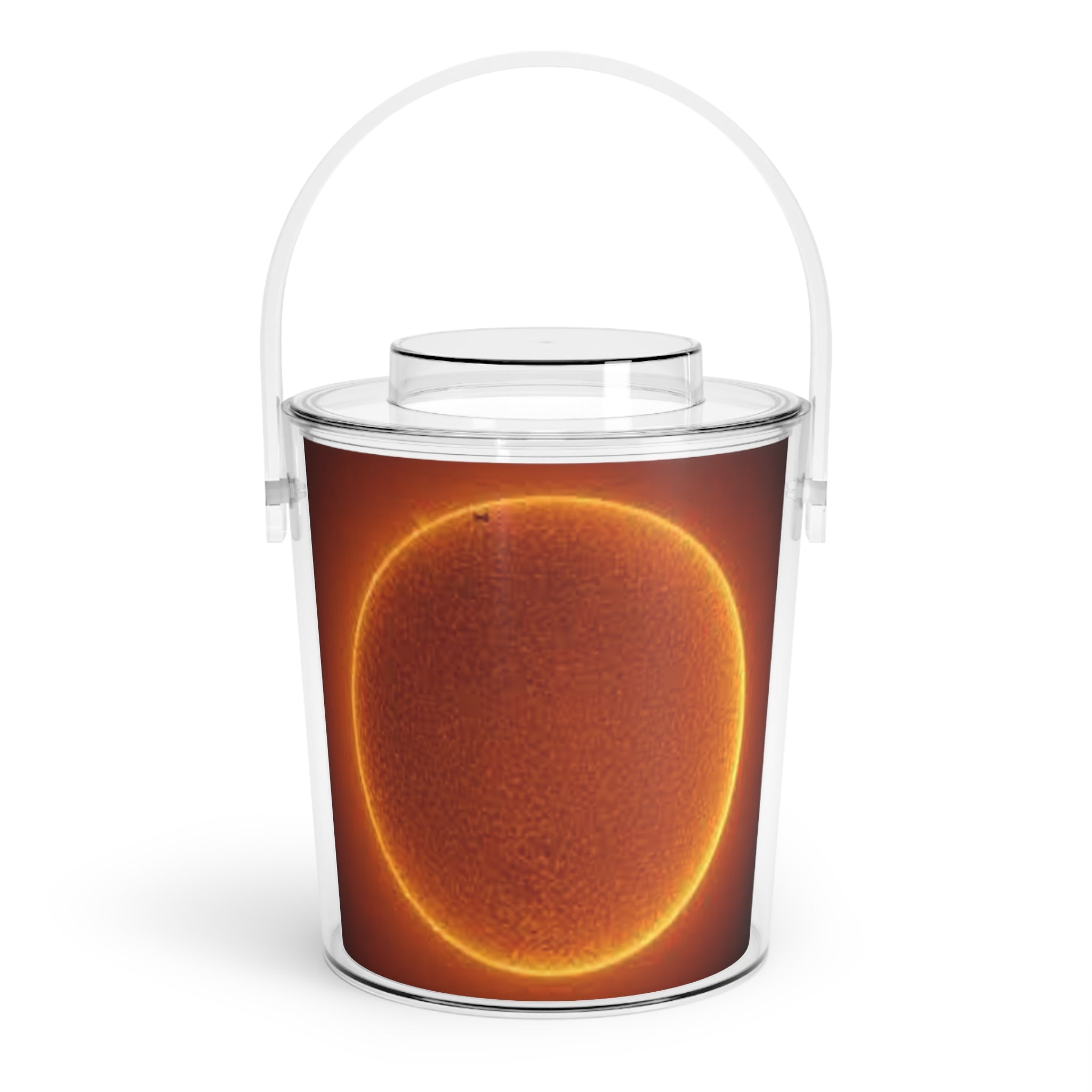 Solar Eclipse Ice Bucket with Tongs | Moon Shadow Beverage Cooler